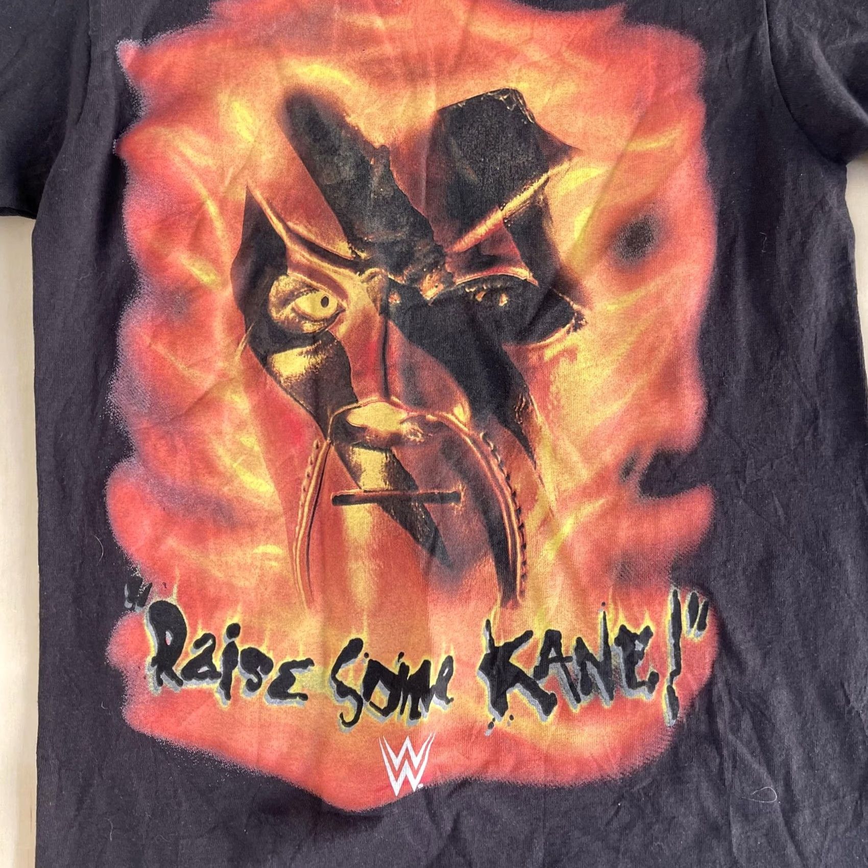 SOMET WWE Kane Raise Some Kane Shirt Mens Small Black Welcome To Hell Tee T-Shirt Size US S / EU 44-46 / 1 - 2 Thumbnail