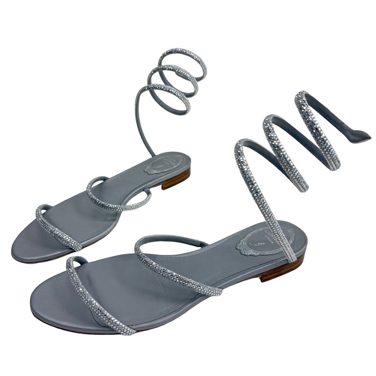 Rene Caovilla Rene Caovilla Cleo Rhinestone Coil Sandals Size 39 Size US 9 / IT 39 - 1 Thumbnail