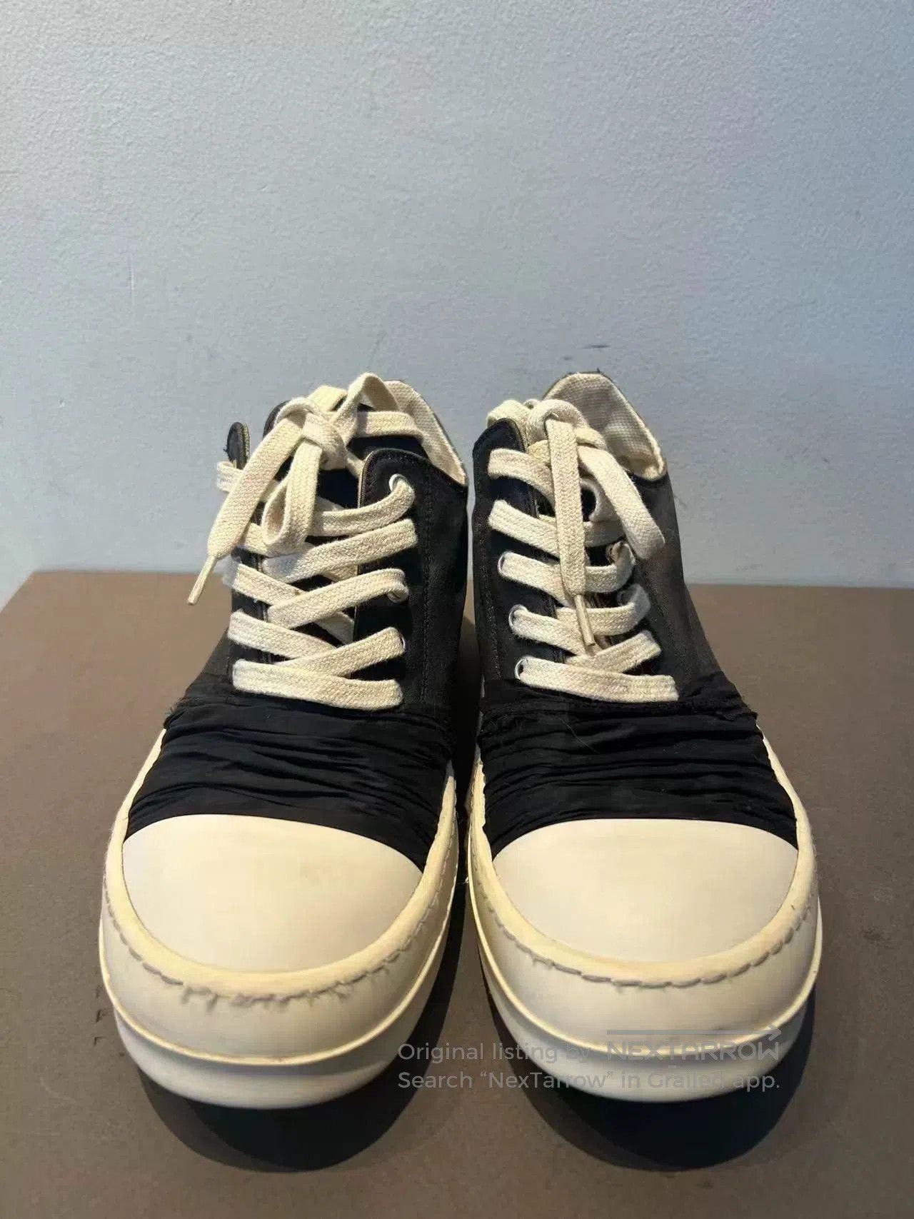 Rick Owens Rick Owens Black Silk Sneakers Size 39. Size US 6 / EU 39 - 3 Thumbnail
