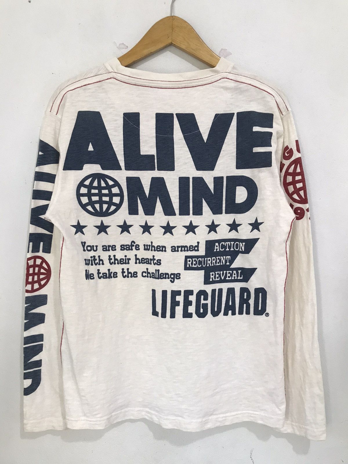 Hysteric Glamour Japanese Alive mind Long Sleeve poem surf style Size US M / EU 48-50 / 2 - 2 Thumbnail
