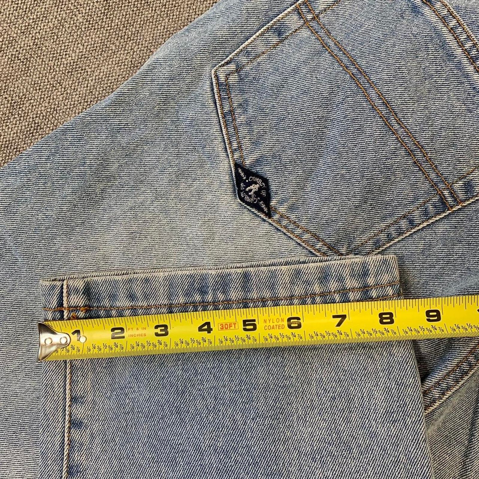 Vintage Y2K 90s Cowboy up Faded Denim Jeans Size US 32 / EU 48 - 8 Thumbnail
