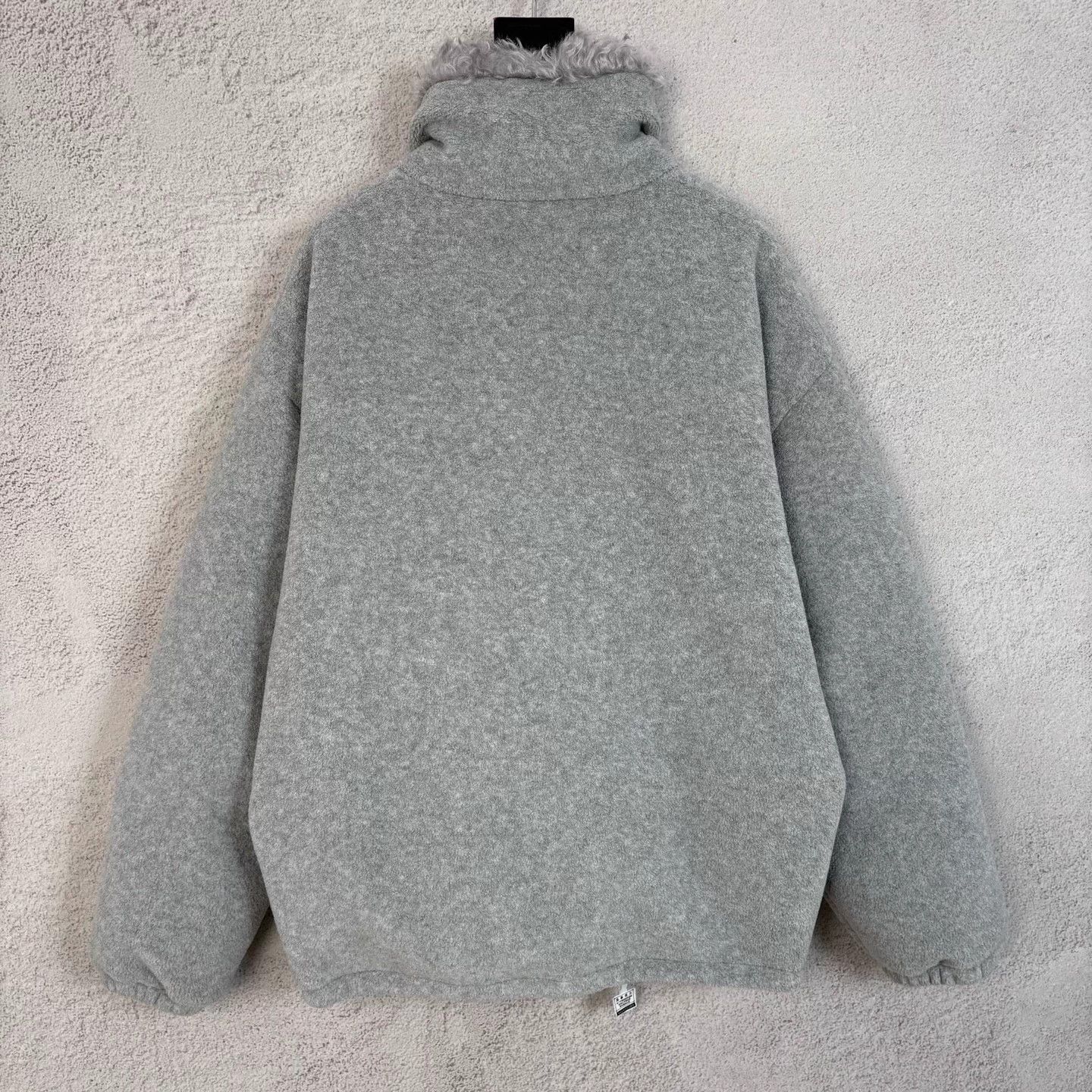 Miu Miu MIU MIU Gray Embroidered Logo Fleece Collar Zip Jkt Size XS / US 0-2 / IT 36-38 - 2 Thumbnail