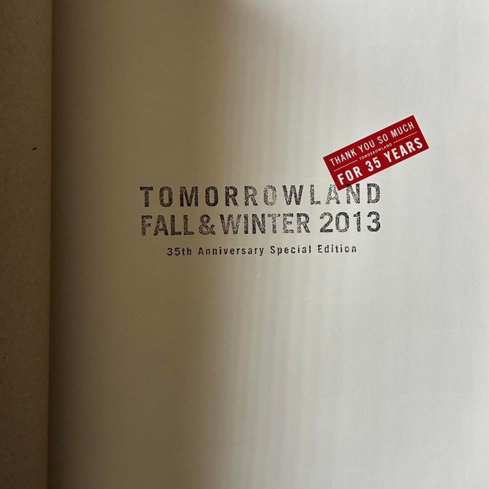 Acne Studios × Dries Van Noten × Vintage Tomorrow land 35th anniversary special Edition fashion Book Size ONE SIZE - 2 Thumbnail