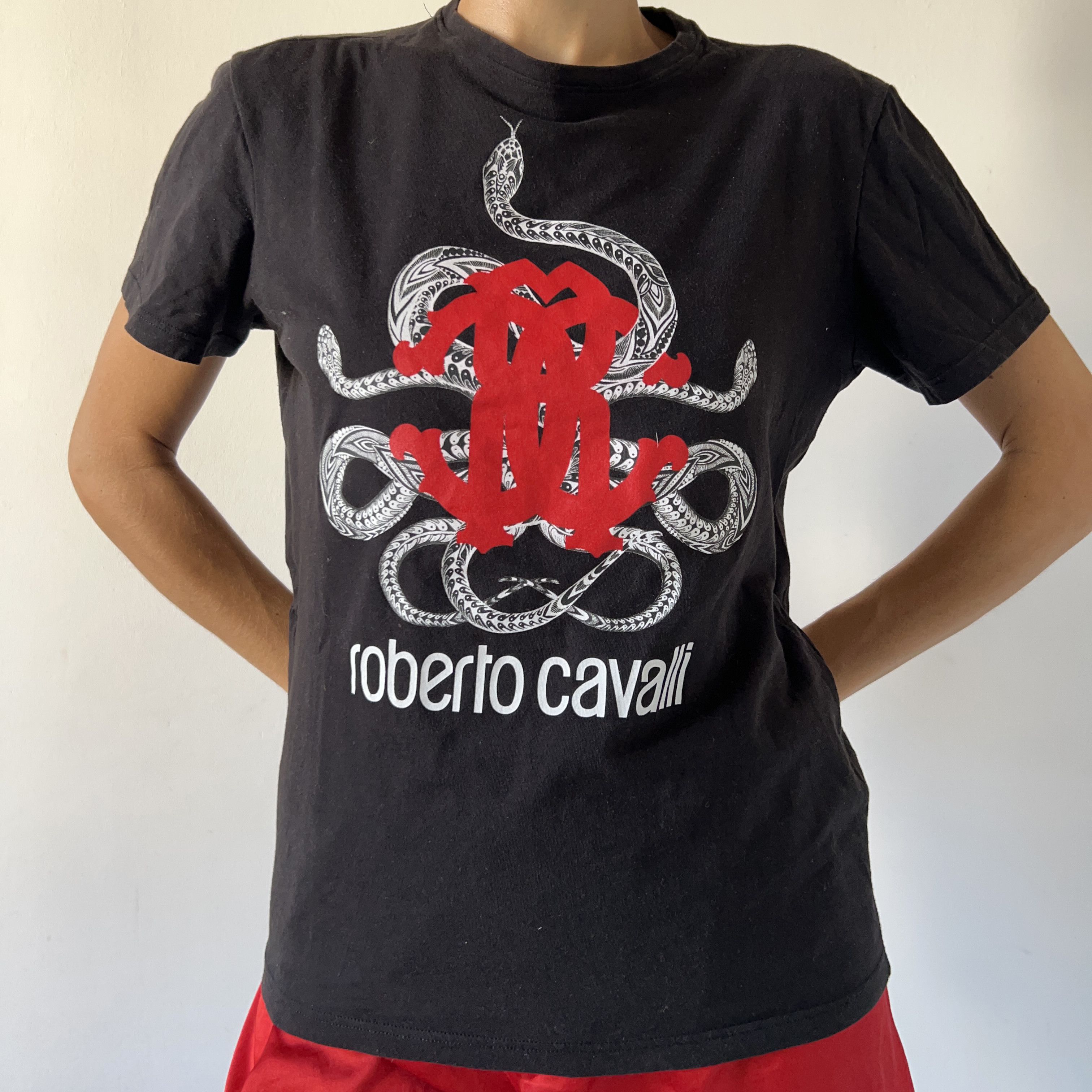 Roberto Cavalli Vintage Y2K Roberto Cavalli T-Shirt Size L / US 10 / IT 46 - 2 Thumbnail