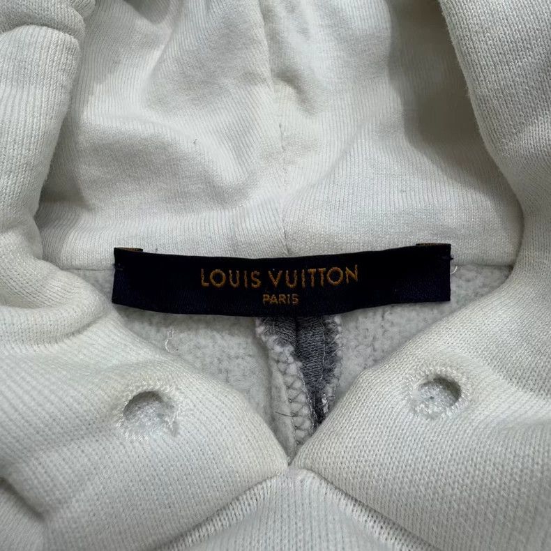 Louis Vuitton Louis Vuitton Black and white circular cut hoodie 2501-Next Size US XXL / EU 58 / 5 - 4 Thumbnail