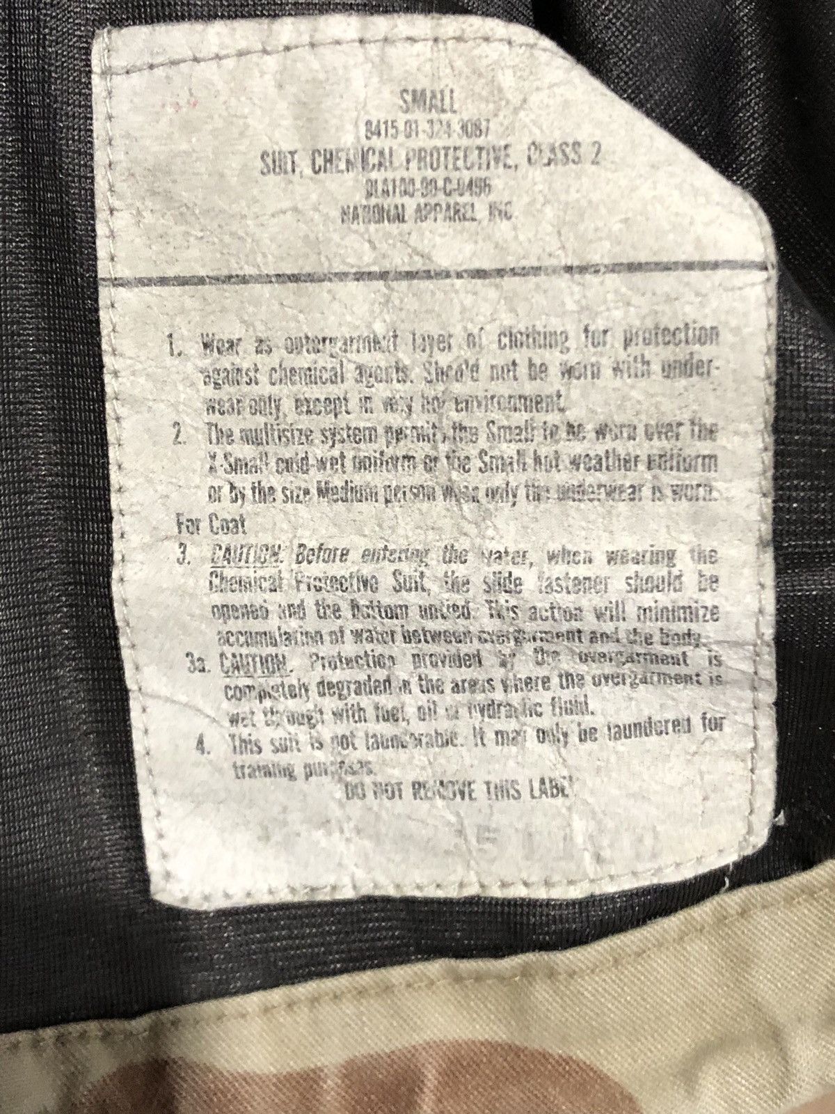 Vintage Y2K Desert Chocolate Chip Camo Chemical Protective Jacket Size US S / EU 44-46 / 1 - 8 Thumbnail