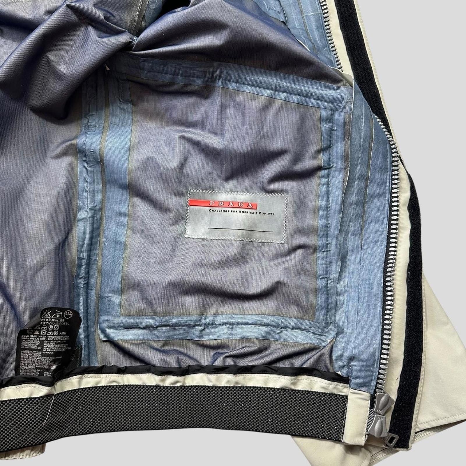 Prada Prada Challenge 2003 Team Exclusive Goretex Sail Jacket IT50 Size US L / EU 52-54 / 3 - 7 Thumbnail