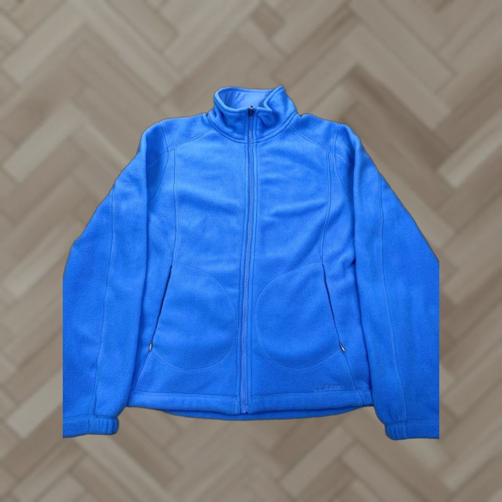 Vintage VINTAGE LL Bean Womens Fleece Jacket Full Zip M Light Blue Outdoor Hiking #3677 Size M / US 6-8 / IT 42-44 - 1 Thumbnail