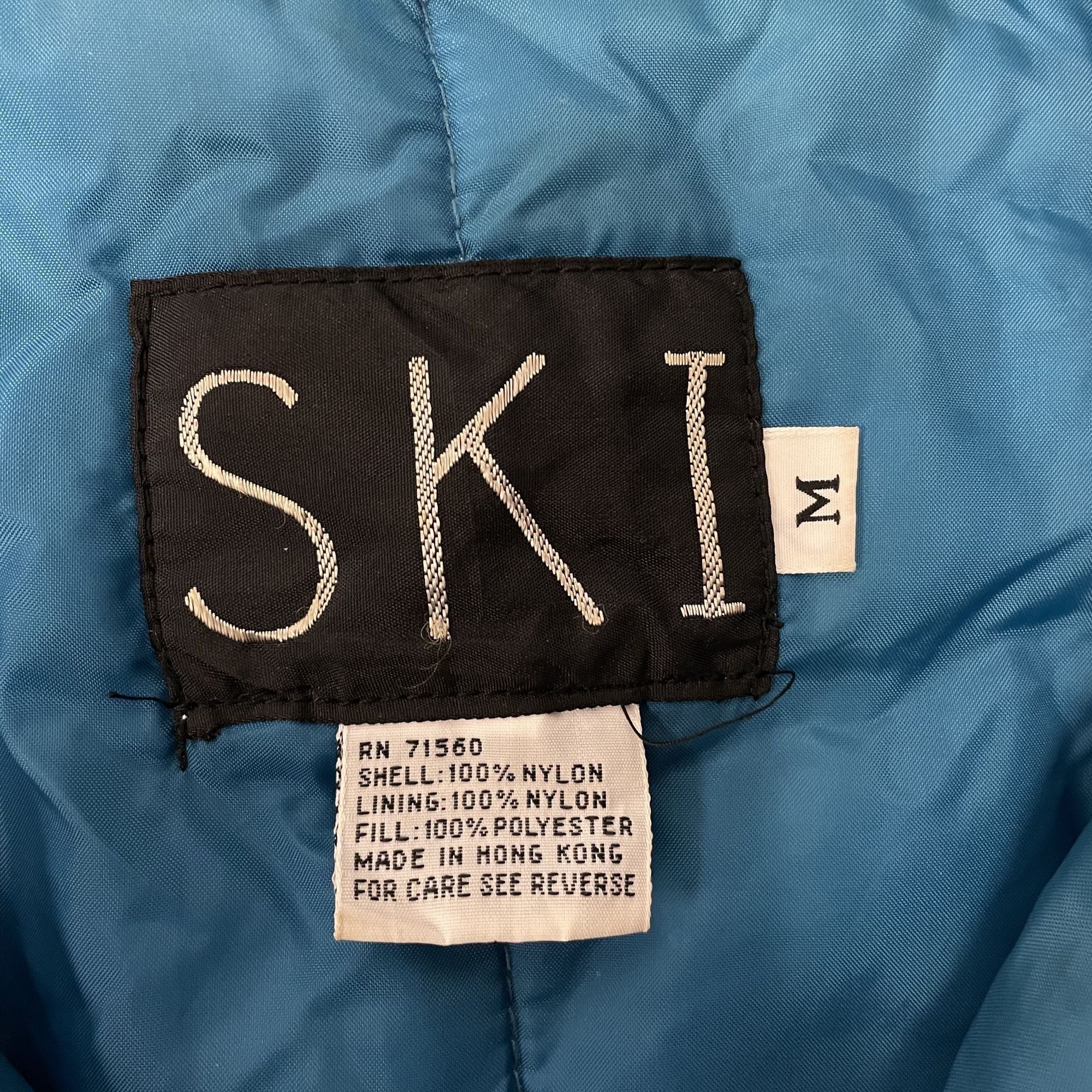 Other Vtg Thermoloft Black Blue COLOR BLOCK Nylon Puffer Jacket Size US M / EU 48-50 / 2 - 5 Thumbnail