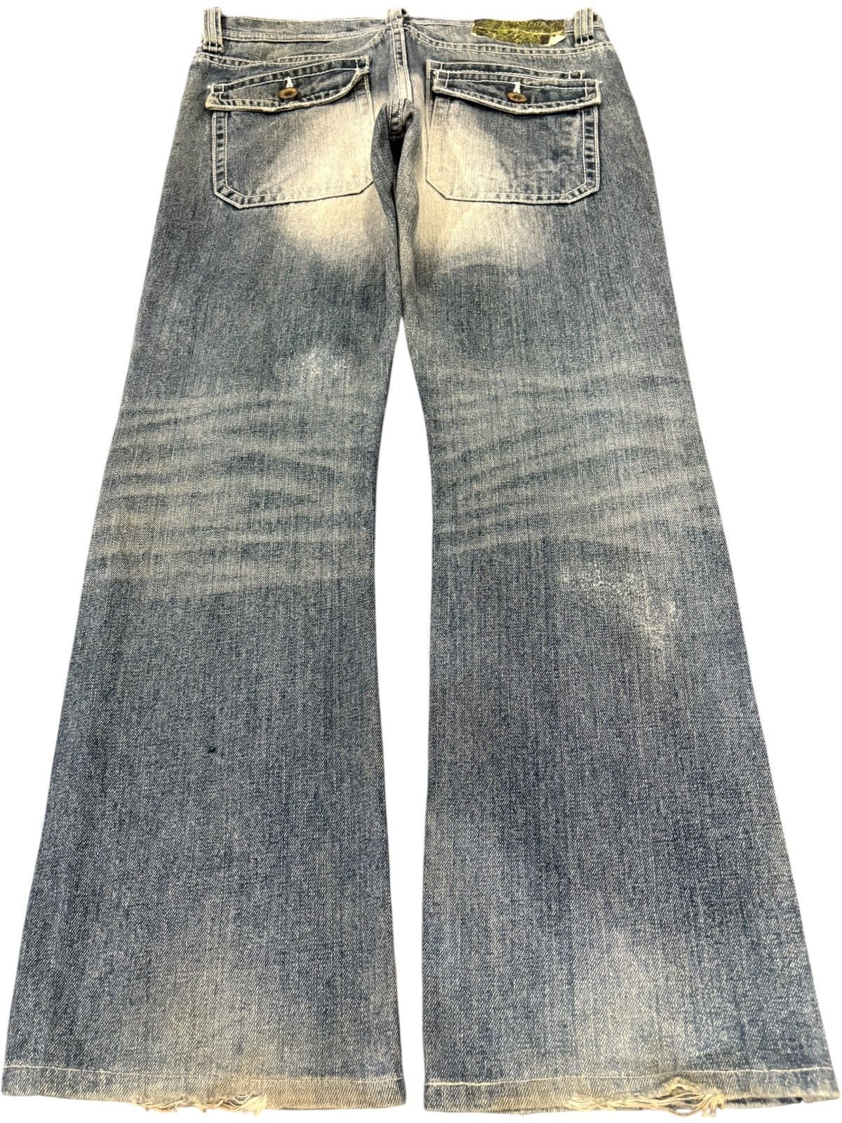 Hysteric Glamour Vintage Japanese Apestein Nice Fade Distress Bootcut Jeans Size US 32 / EU 48 - 2 Thumbnail
