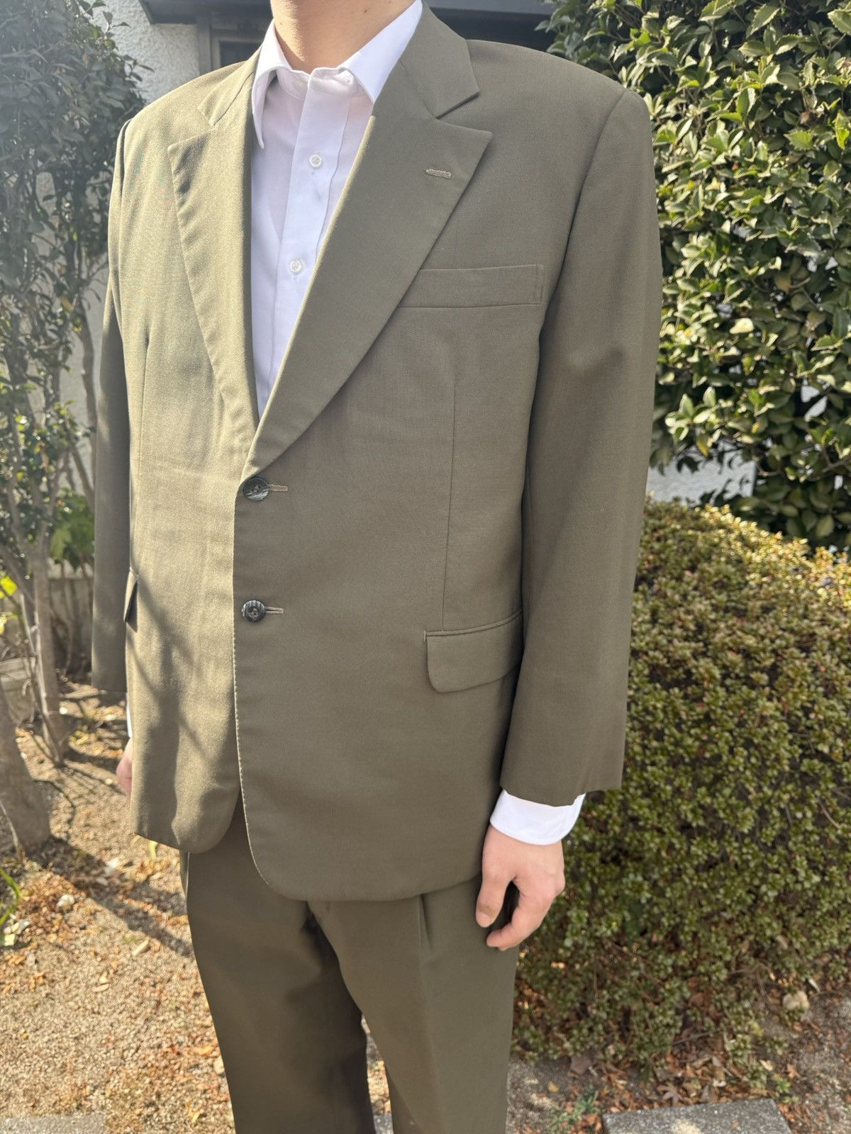 Other Spring&Autumn Vintage Japanese kobe Gabardine Suit Size 38R - 1 Thumbnail