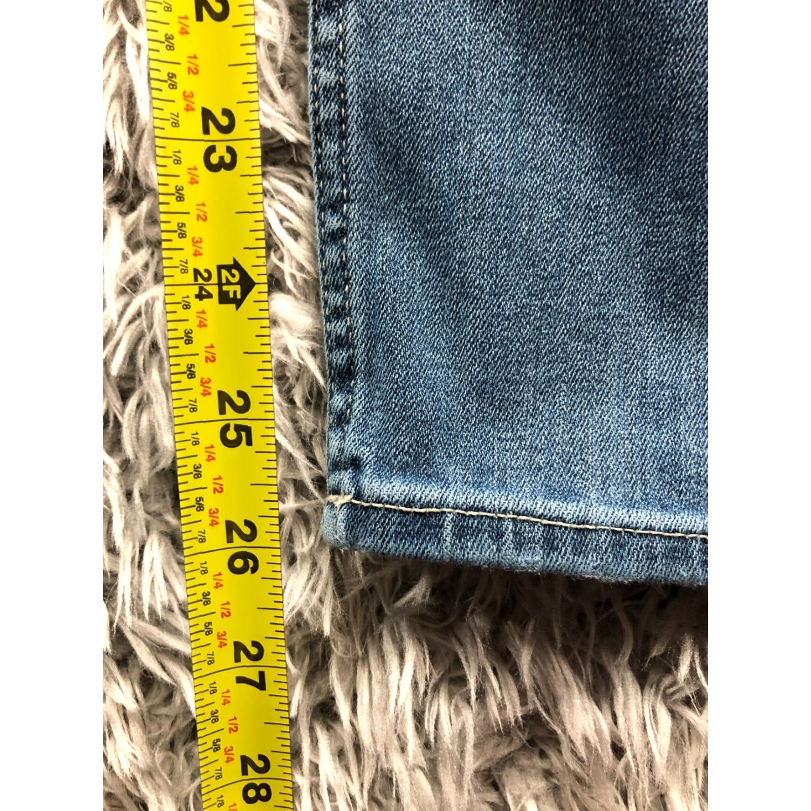 Vintage VIGOSS Marley Skinny Jeans Size 31 Womens Mid Rise Medium Wash Blue Denim Jeans Women Slim 5-Pocket Vintage No?? Size 24" / US 00 / IT 34 - 3 Thumbnail