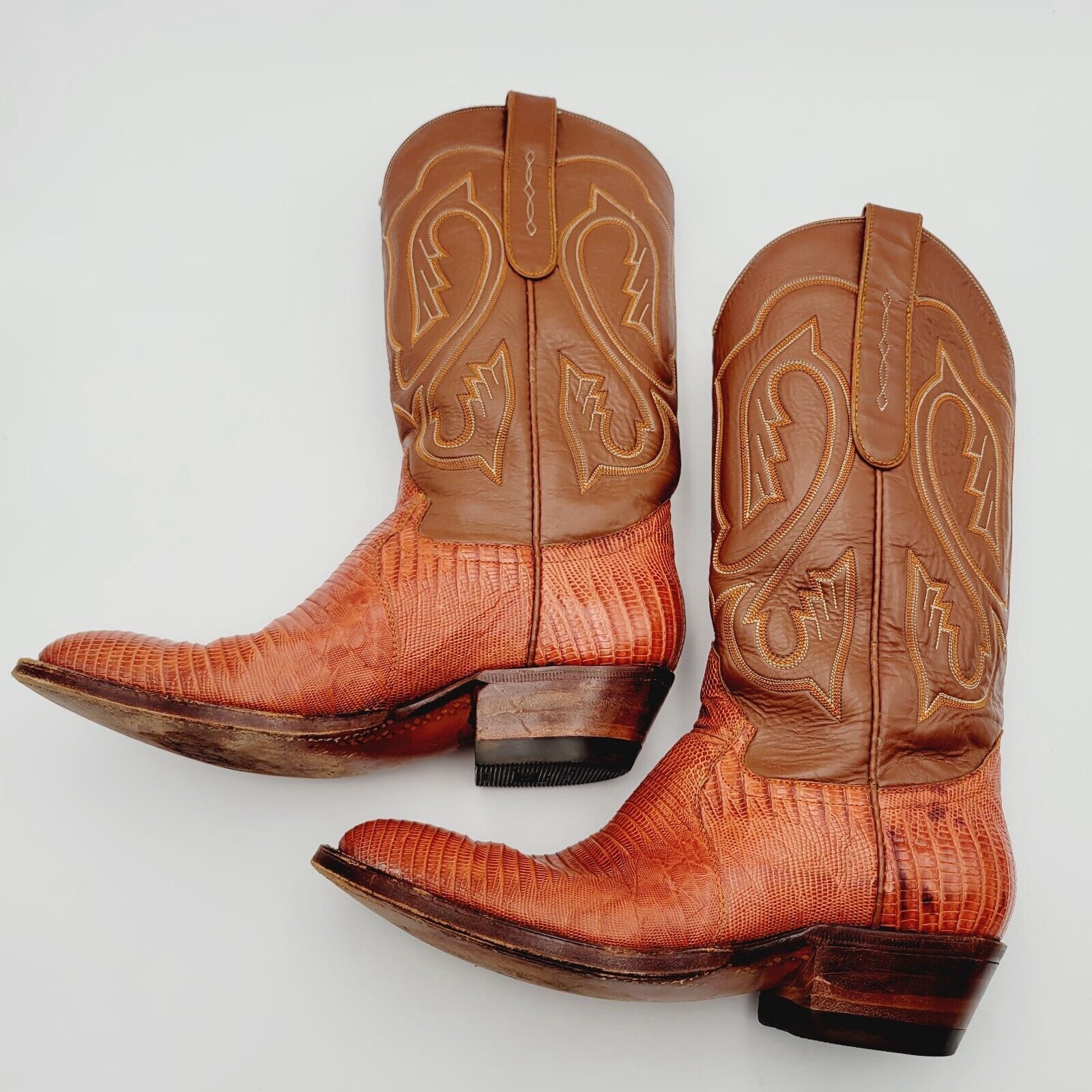 Vintage Cowtown Boots Lizard Cowboy Boots Sz 8 E Model 840 Exotic Size US 8 / EU 41 - 2 Thumbnail