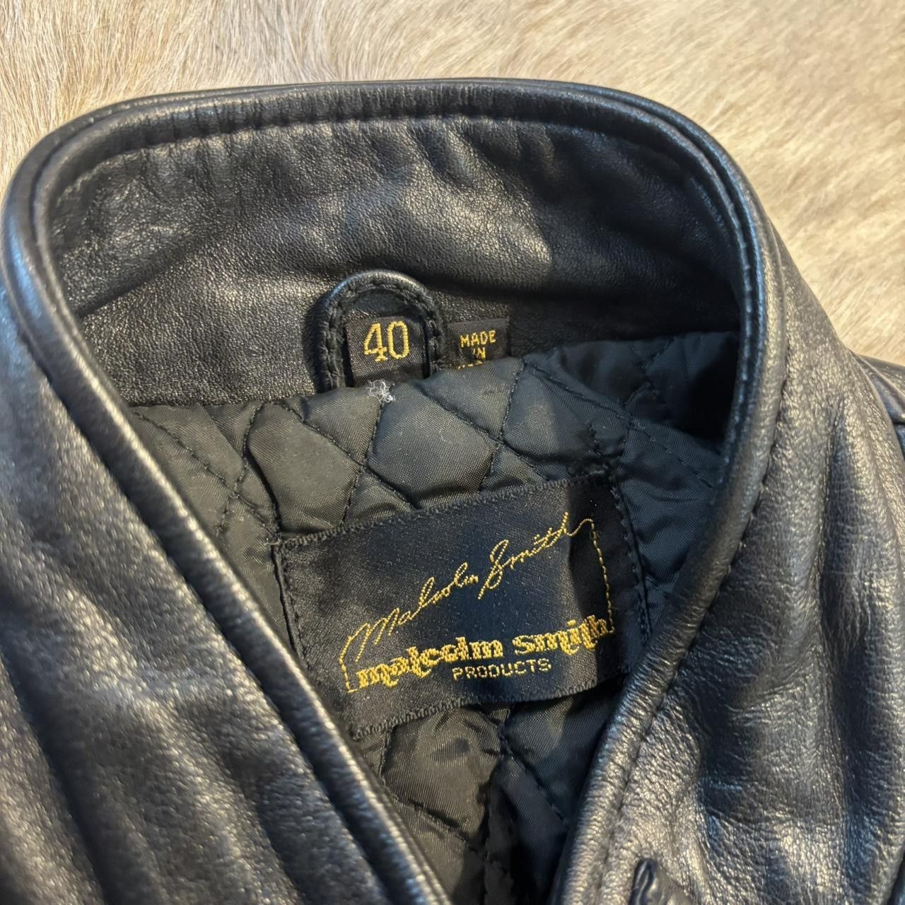 Vintage Vintage 1970s Leather Bomber Jacket Size US M / EU 48-50 / 2 - 6 Thumbnail