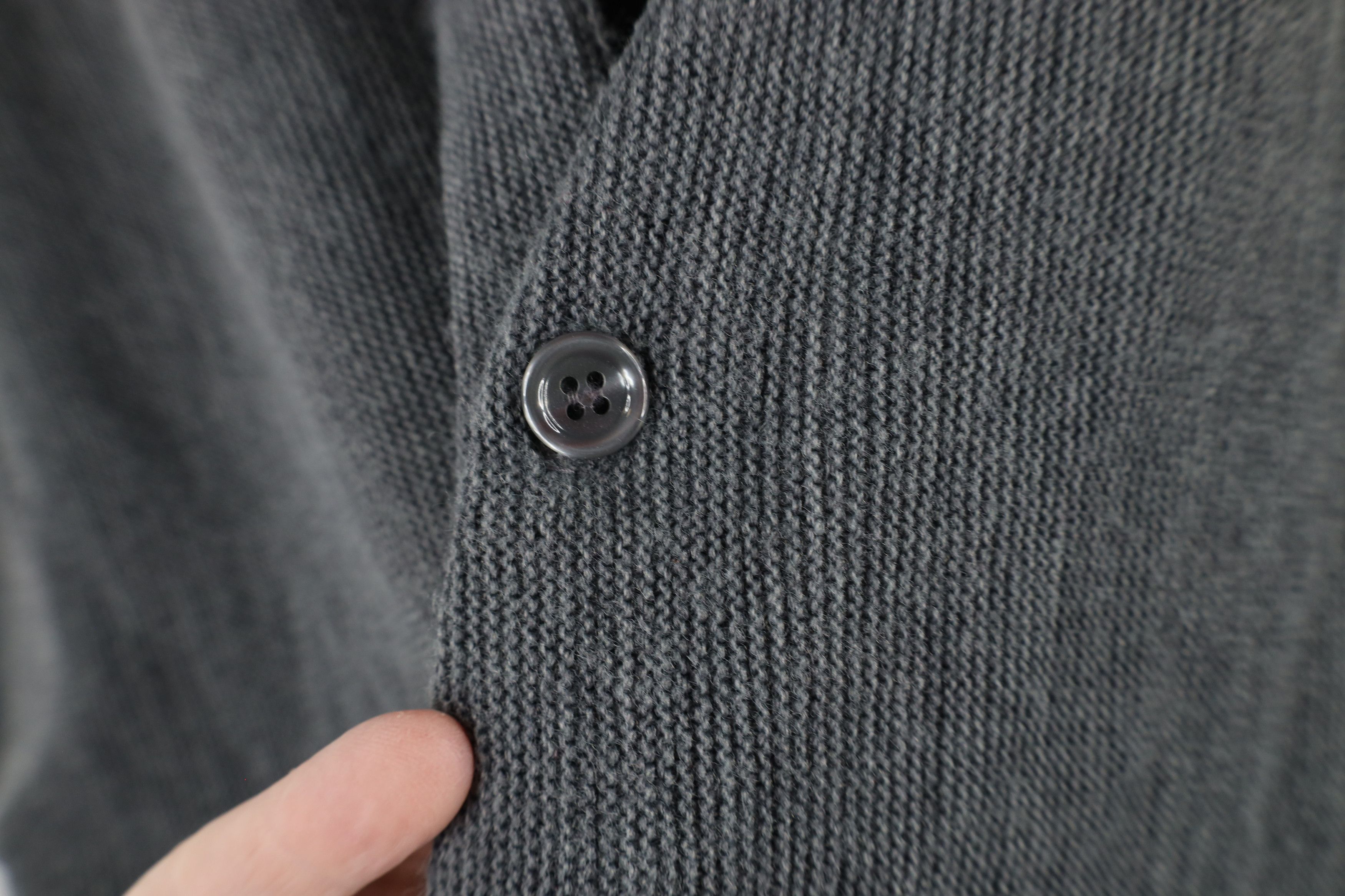 Vintage Vintage 90s Streetwear Grandpa Cardigan Sweater Gray USA Size US L / EU 52-54 / 3 - 6 Thumbnail