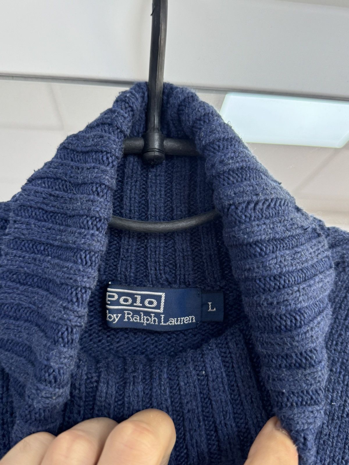 Polo Ralph Lauren Vintage Polo Ralph Lauren Sweater Cotton RL Rare Blue Mens L Size US L / EU 52-54 / 3 - 7 Thumbnail