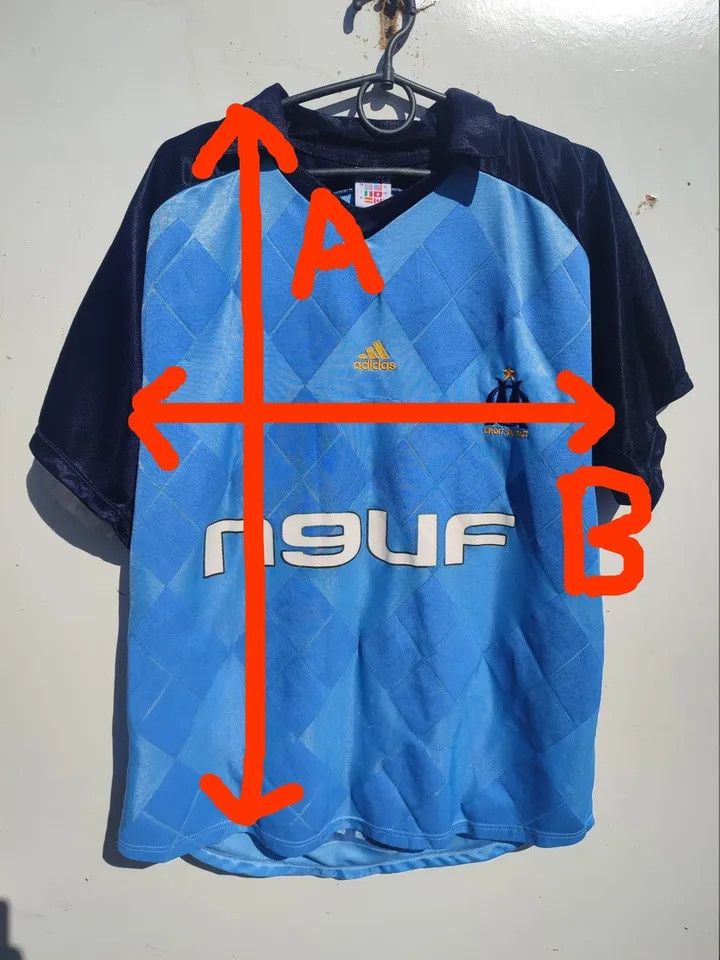 Adidas Olympique de Marseille Away 2008-09 Adidas Kone #14 FOOTBALL Size US M / EU 48-50 / 2 - 8 Thumbnail