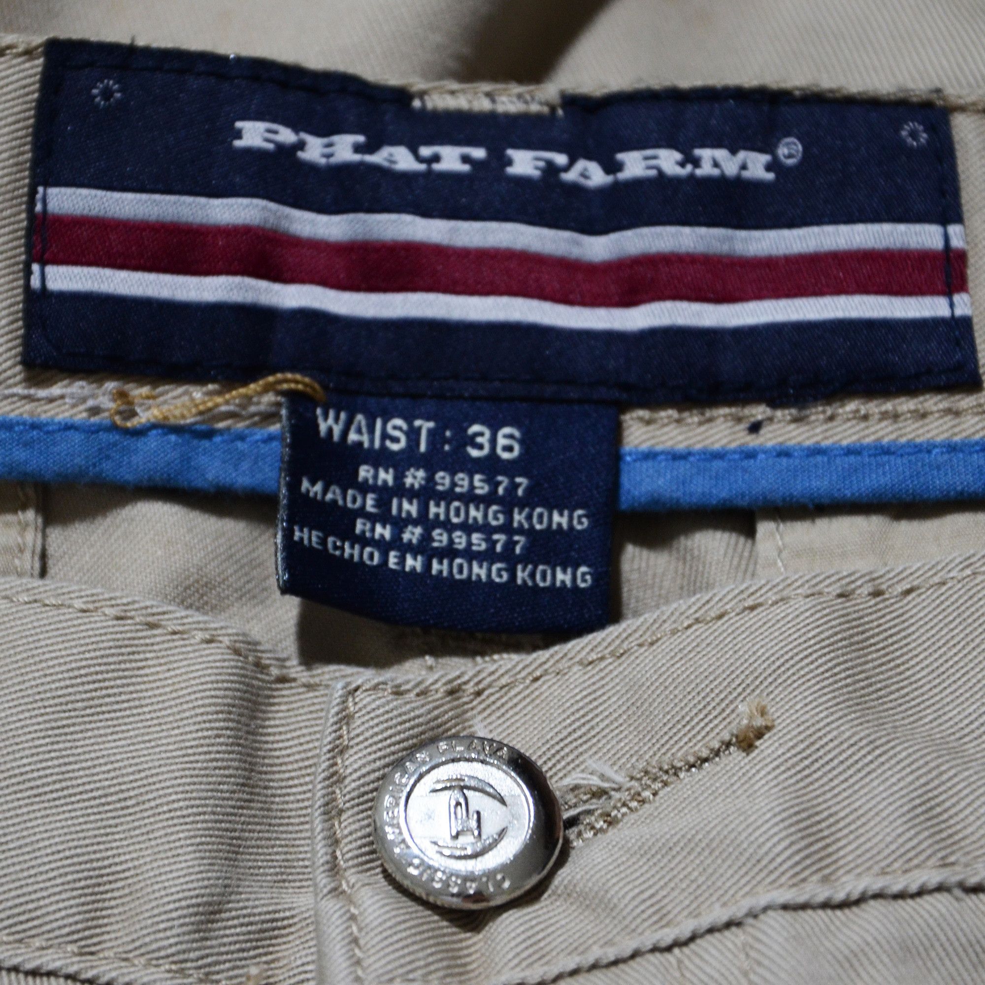 Phat Farm Phat Farm W36 Beige Cargo Shorts 90s Hip Hop Streetwear Size US 36 / EU 52 - 11 Thumbnail