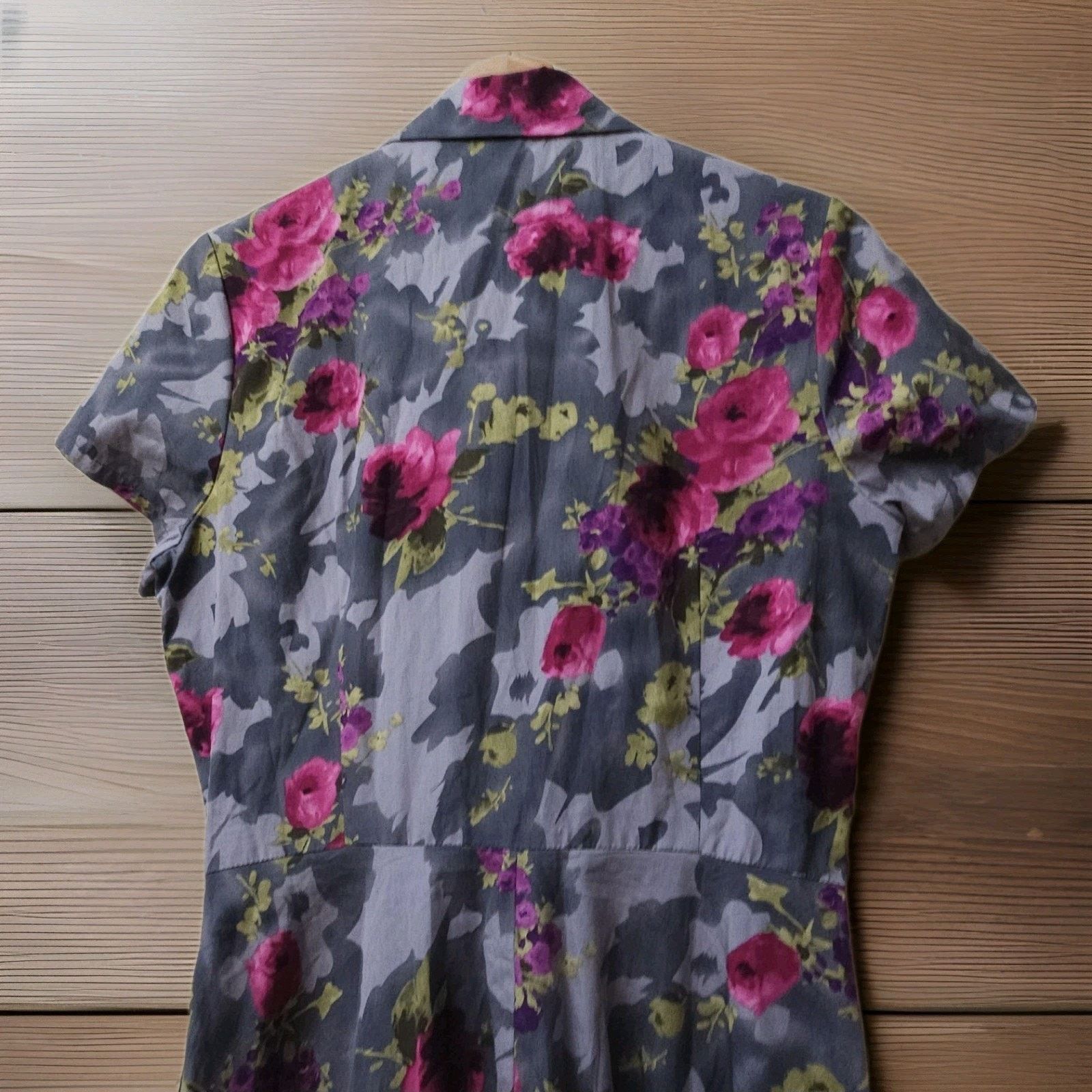 J. Peterman J Peterman Short Sleeve 1947 Floral Max Cotton dress Size L / US 10 / IT 46 - 5 Thumbnail