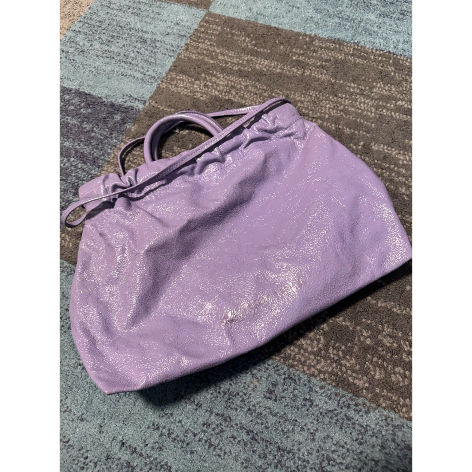 BIMBA Y LOLA BIMBA Y LOLA Syrup Collection Purple Leather Bag Tote Women OS Purple Leather Bag Size ONE SIZE - 5 Thumbnail