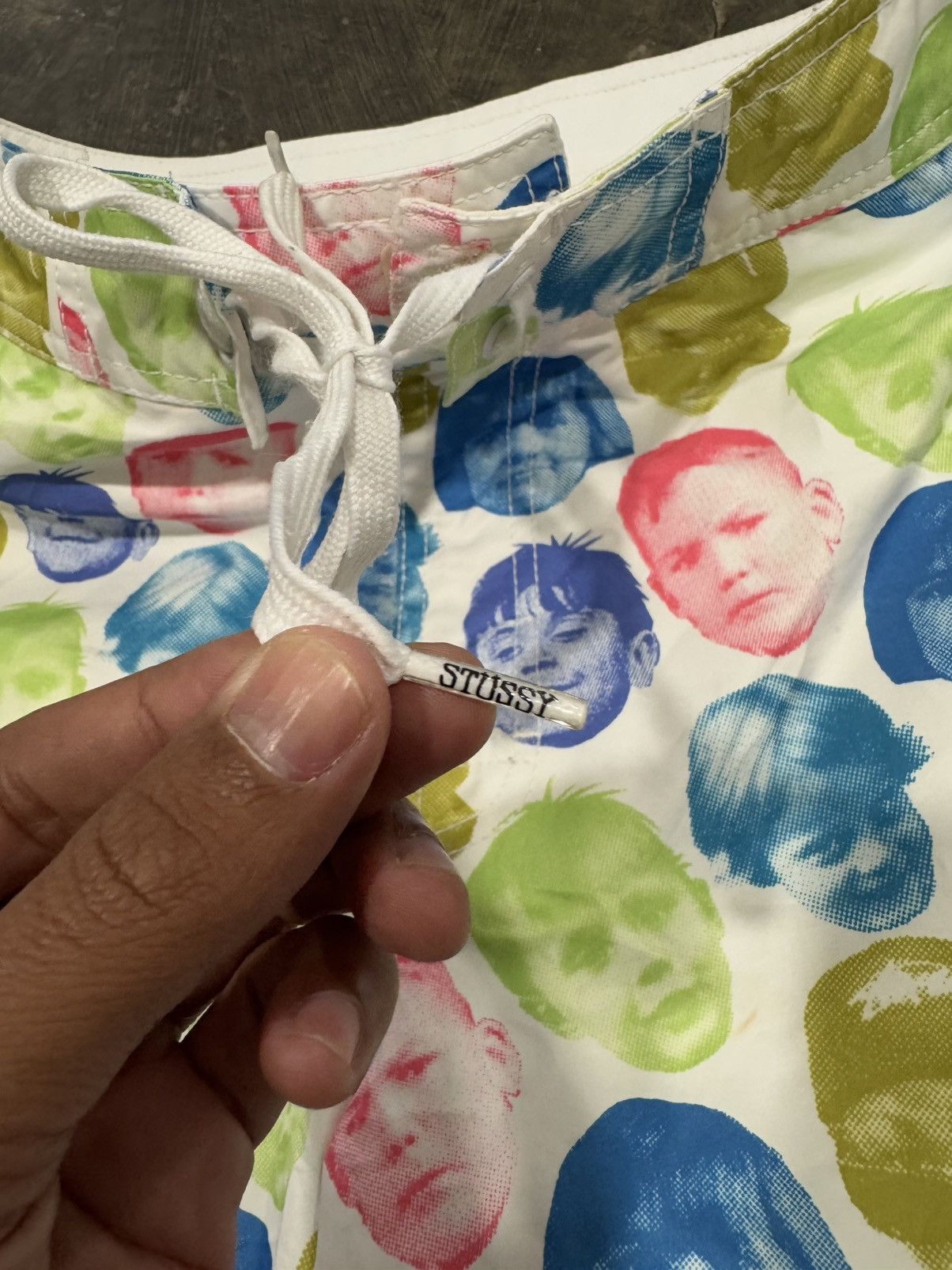 Stussy VINTAGE STUSSY FACE FULL PRINT SHORT PANT Size US 32 / EU 48 - 3 Thumbnail