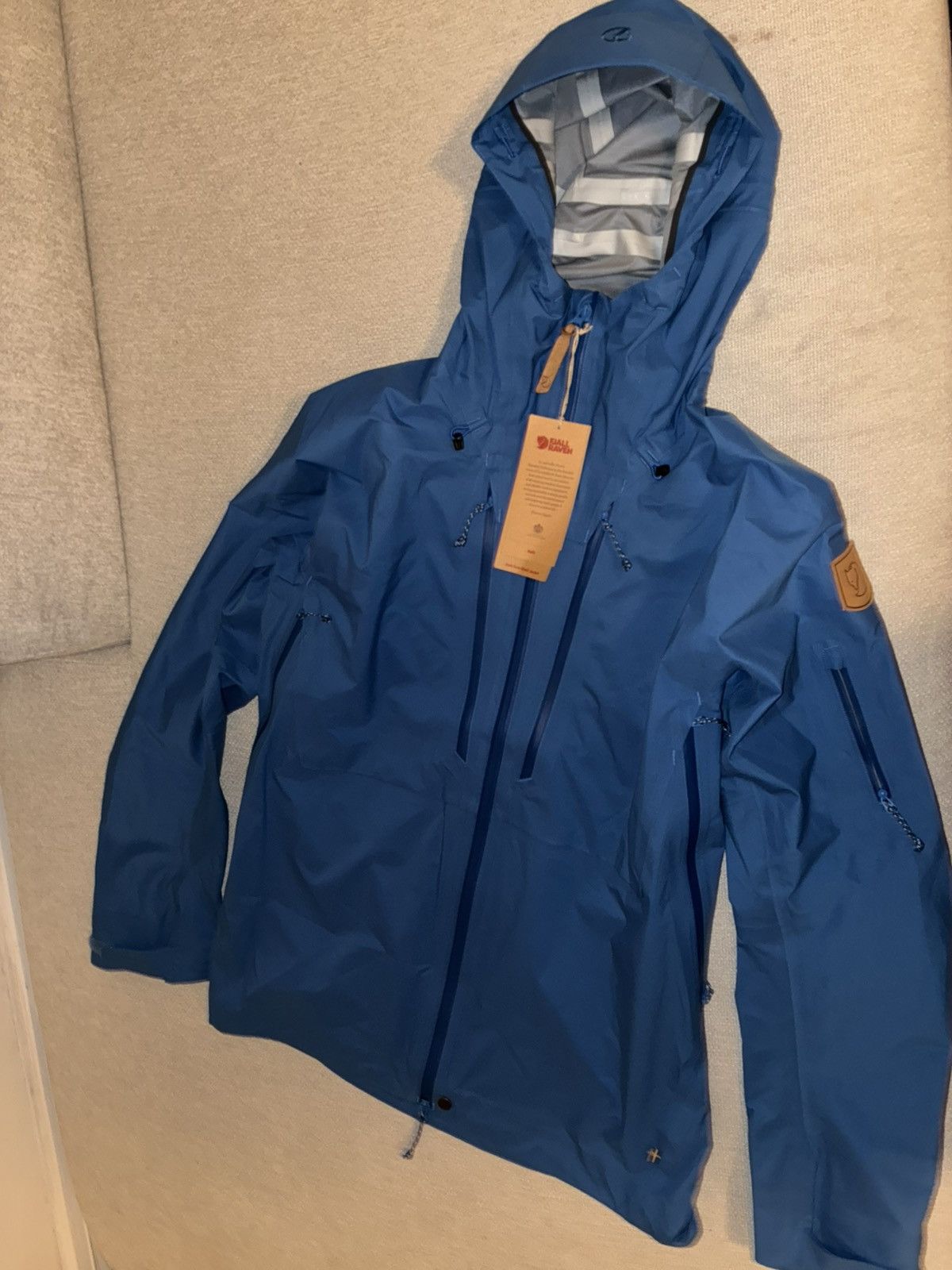 Fjallraven Fjallraven NWT Keb Eco-shell raincoat men’s L pvc-free Size US L / EU 52-54 / 3 - 1 Thumbnail