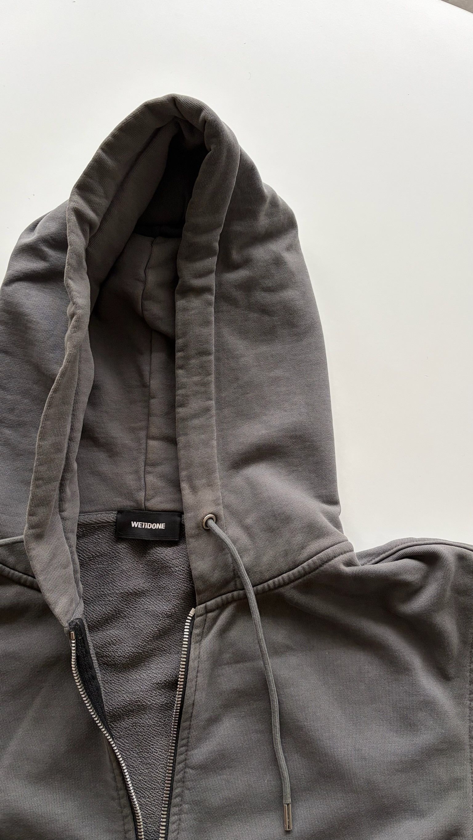 WE11DONE We11done Gray Zip Hoodie Size US M / EU 48-50 / 2 - 1 Thumbnail