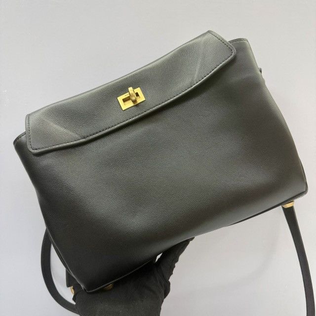 Balenciaga Balenciaga Rodeo Handbag Small in Black Smooth Calfskin Size ONE SIZE - 2 Thumbnail