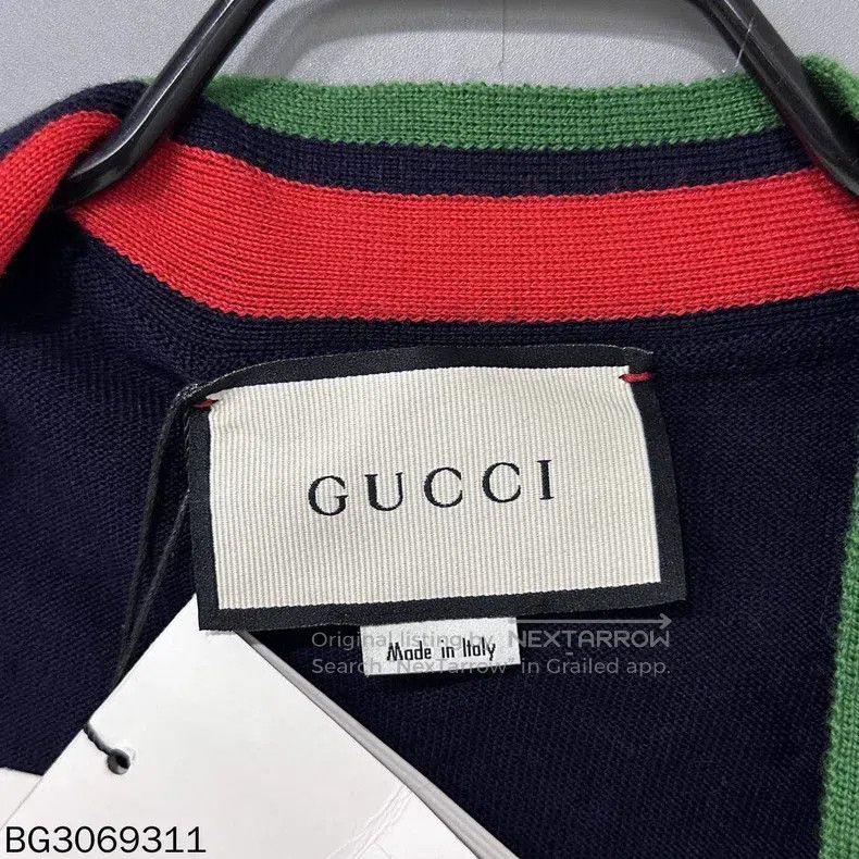 Gucci Gucci Classic red and green striped cardigan coat Size XL / US 12-14 / IT 48-50 - 4 Thumbnail