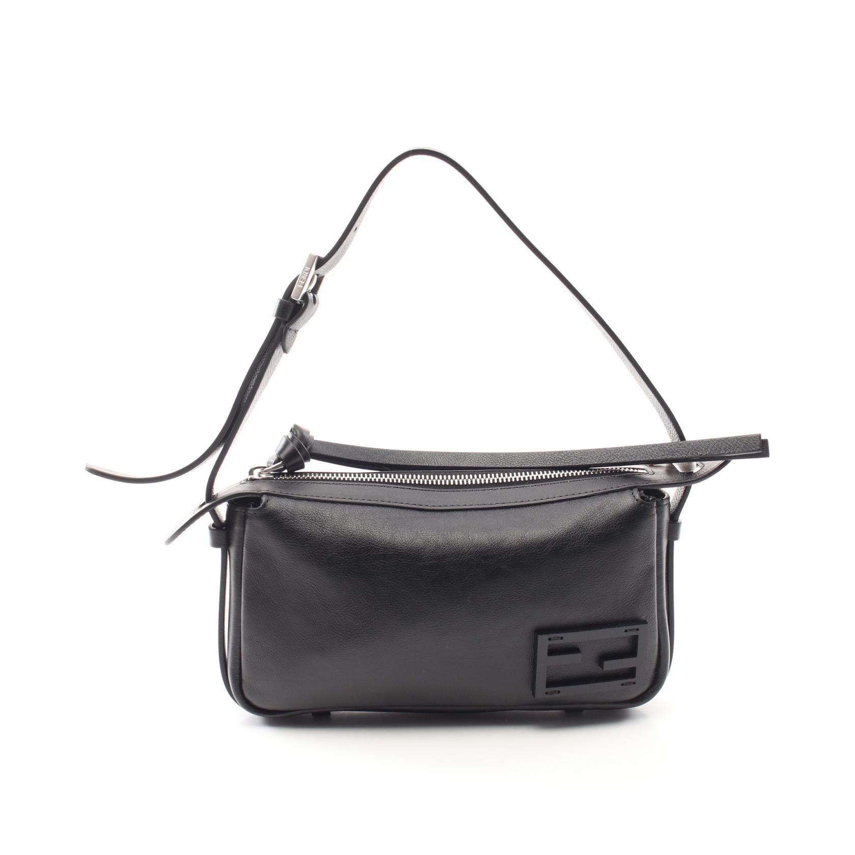Fendi Simply Fendy Fendi Mini One Shoulder Bag Leather Black, Women's