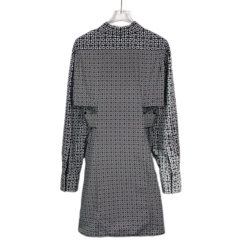 Givenchy Givenchy Black Logo Double G Full Print Cutout A-line Long Size XS / US 0-2 / IT 36-38 - 2 Thumbnail