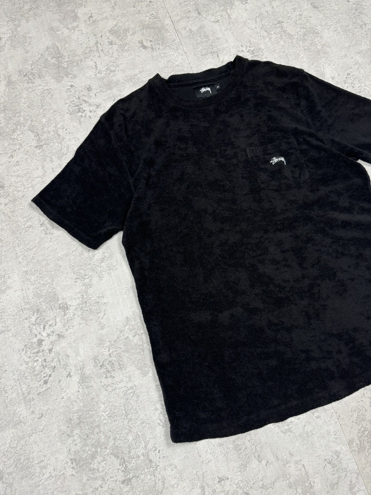 Stussy Stussy Velour T-Shirt Pocket Tee Size M Size US M / EU 48-50 / 2 - 2 Thumbnail