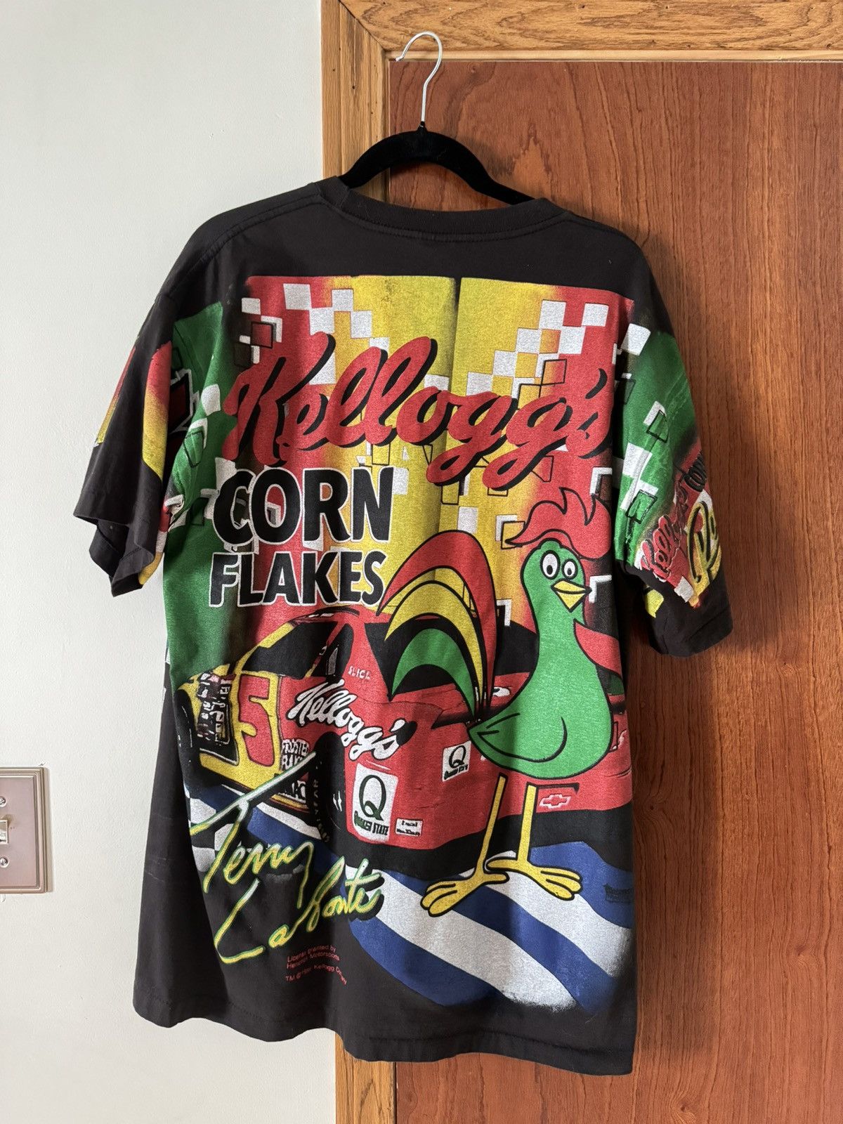 Vintage Terry LaBonte AOP NASCAR Kelloggs CornFlakes XL