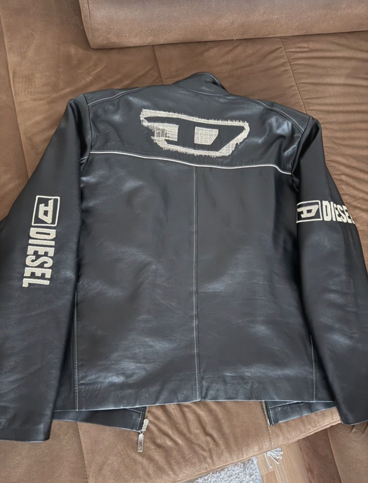Diesel Vintage Diesel leather jacket Size US XL / EU 56 / 4 - 2 Thumbnail