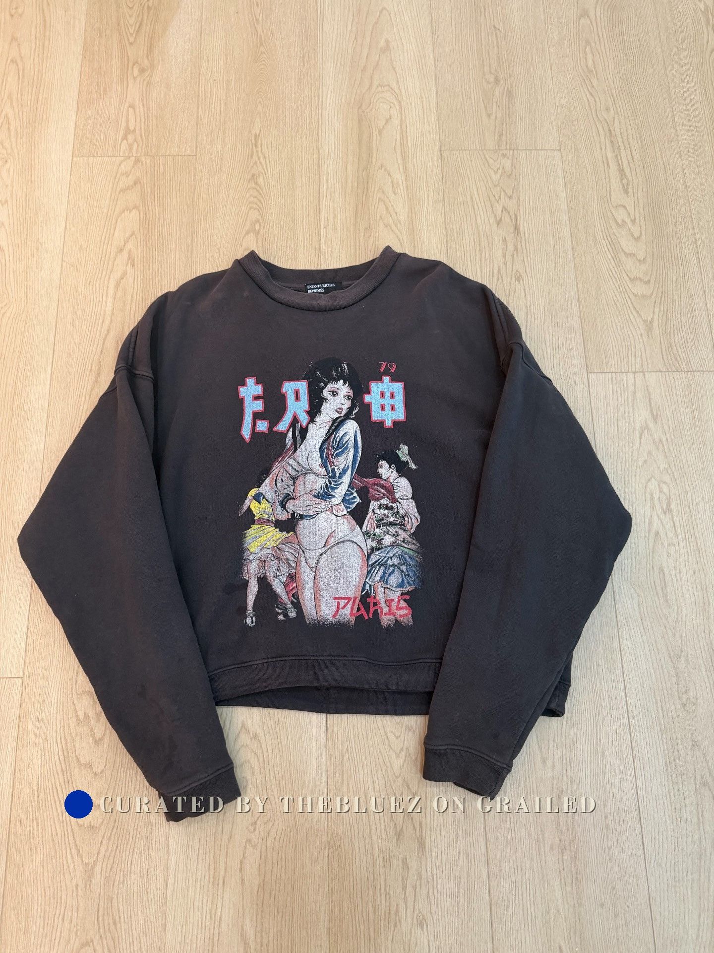 Enfants Riches Deprimes Enfants Riches Deprimes ERD23FW Geisha Campus Sweatshirt Size US M / EU 48-50 / 2 - 1 Thumbnail