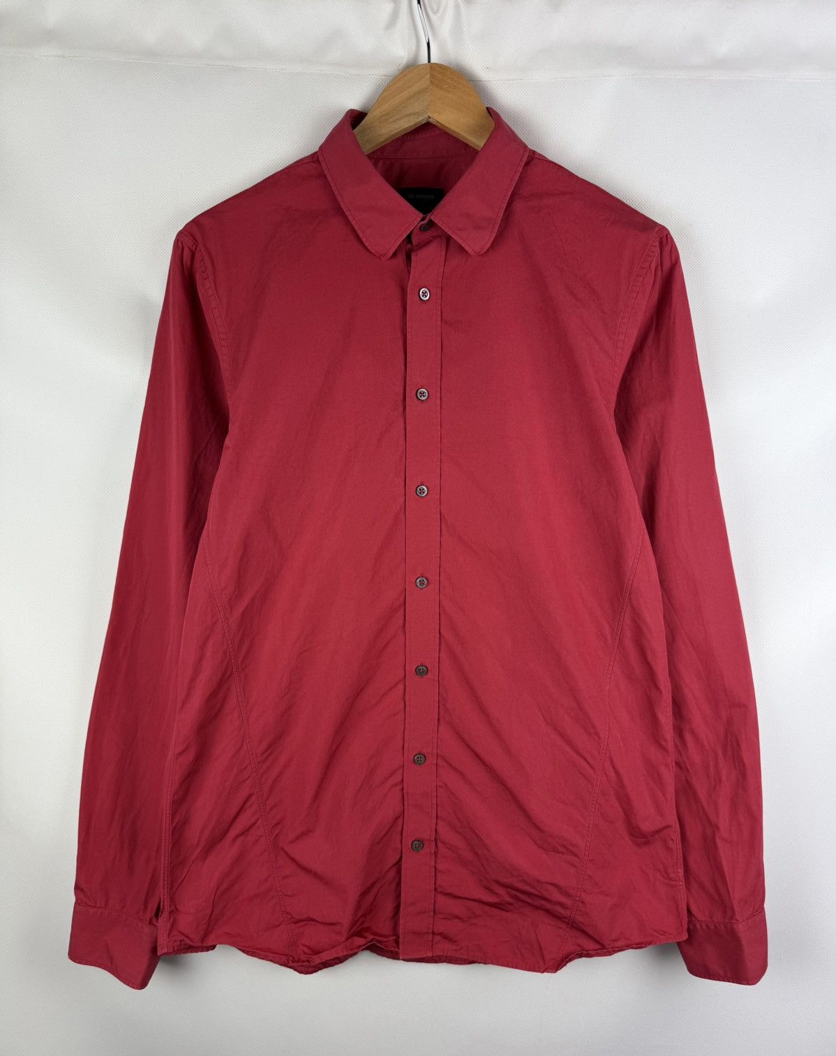 Jil Sander Jil Sander Men’s Long Sleeve Classic Cotton Button Up Shirt Size US M / EU 48-50 / 2 - 1 Thumbnail