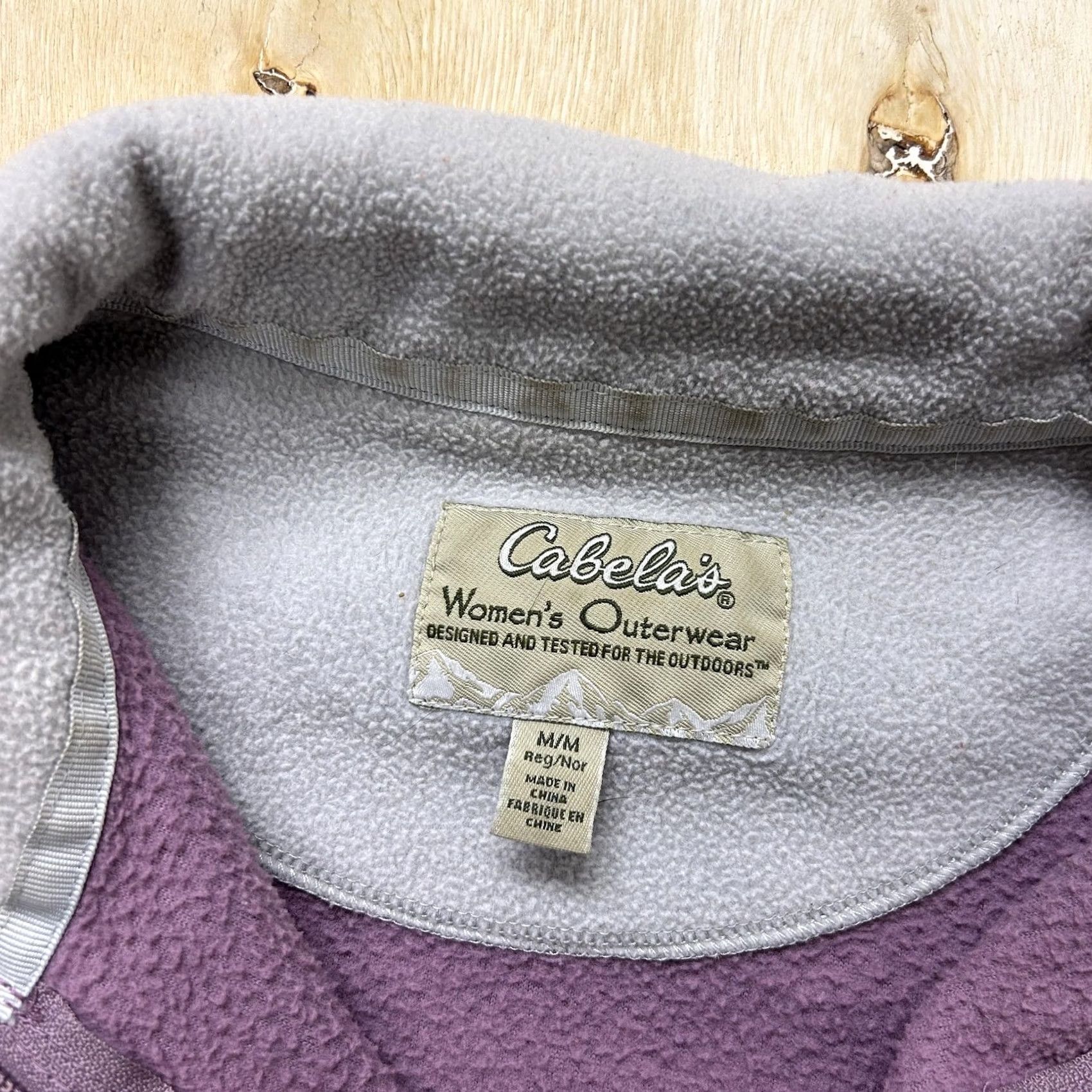 Vintage Cabela's Fleece Jacket Womens Medium Purple Full Zip Pockets Outdoor Casual Size M / US 6-8 / IT 42-44 - 3 Thumbnail