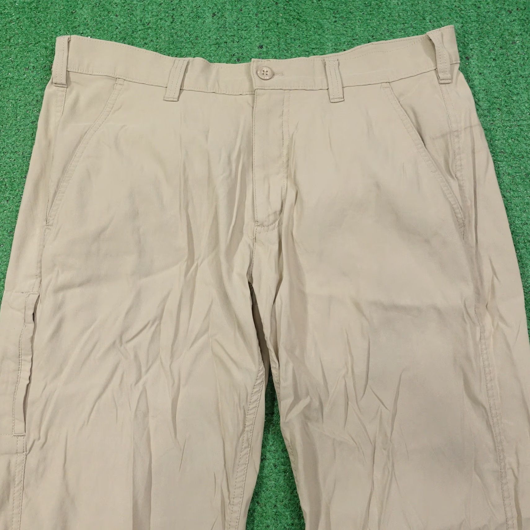 Eddie Bauer Vintage Eddie Bauer Travex Nylon Blend Beige Tan Lightweight Men's Hiking Pants 36x30 Size US 36 / EU 52 - 2 Thumbnail