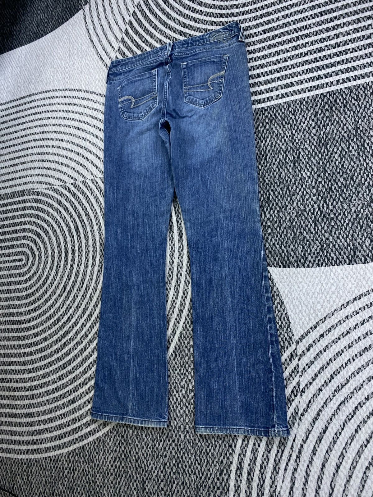 American Eagle Outfitters Vtg American Eagle Denim Blue Bootcut Jeans Size 33" - 6 Thumbnail