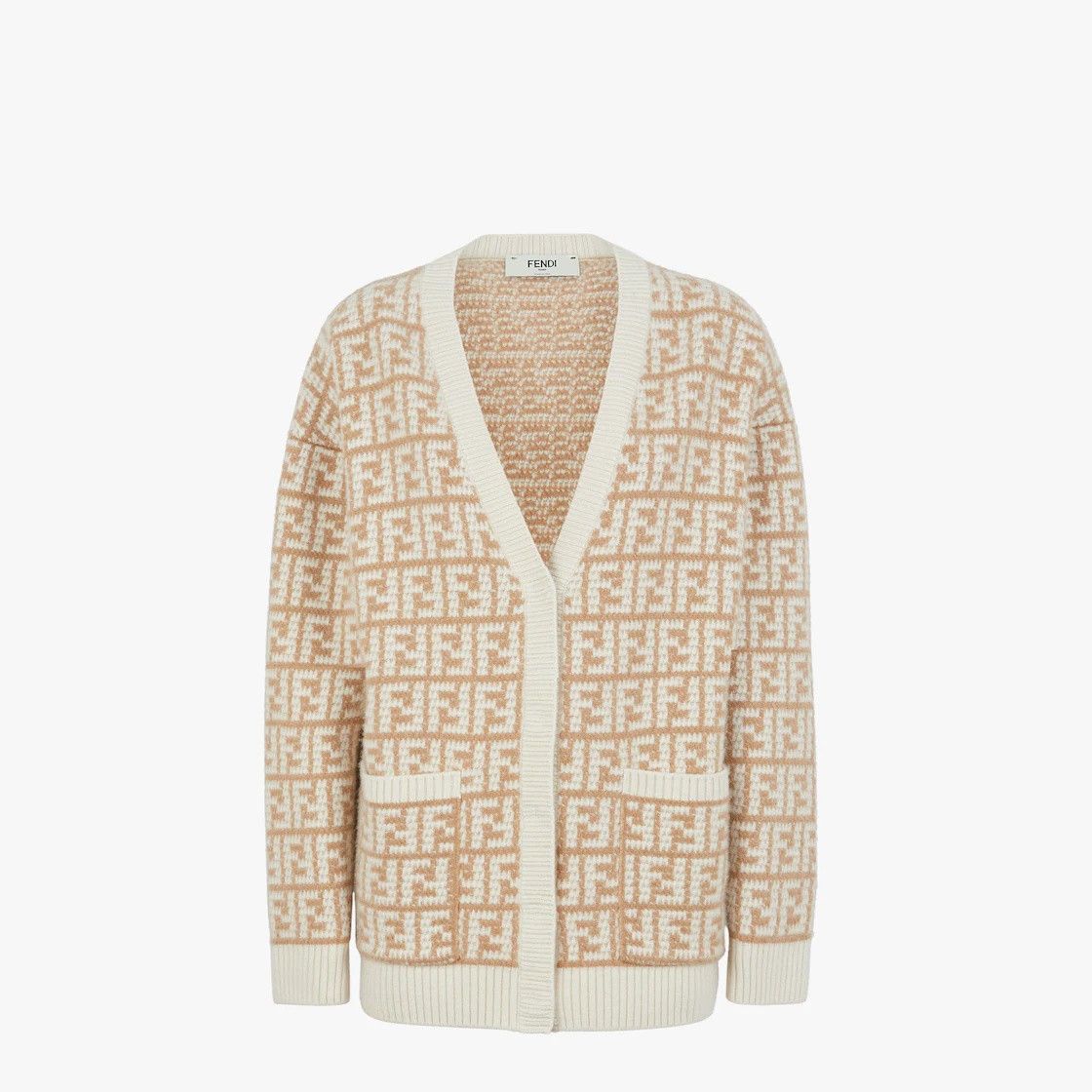 Fendi o1s1wg110825 Cardigan in Brown Size L / US 10 / IT 46 - 1 Thumbnail