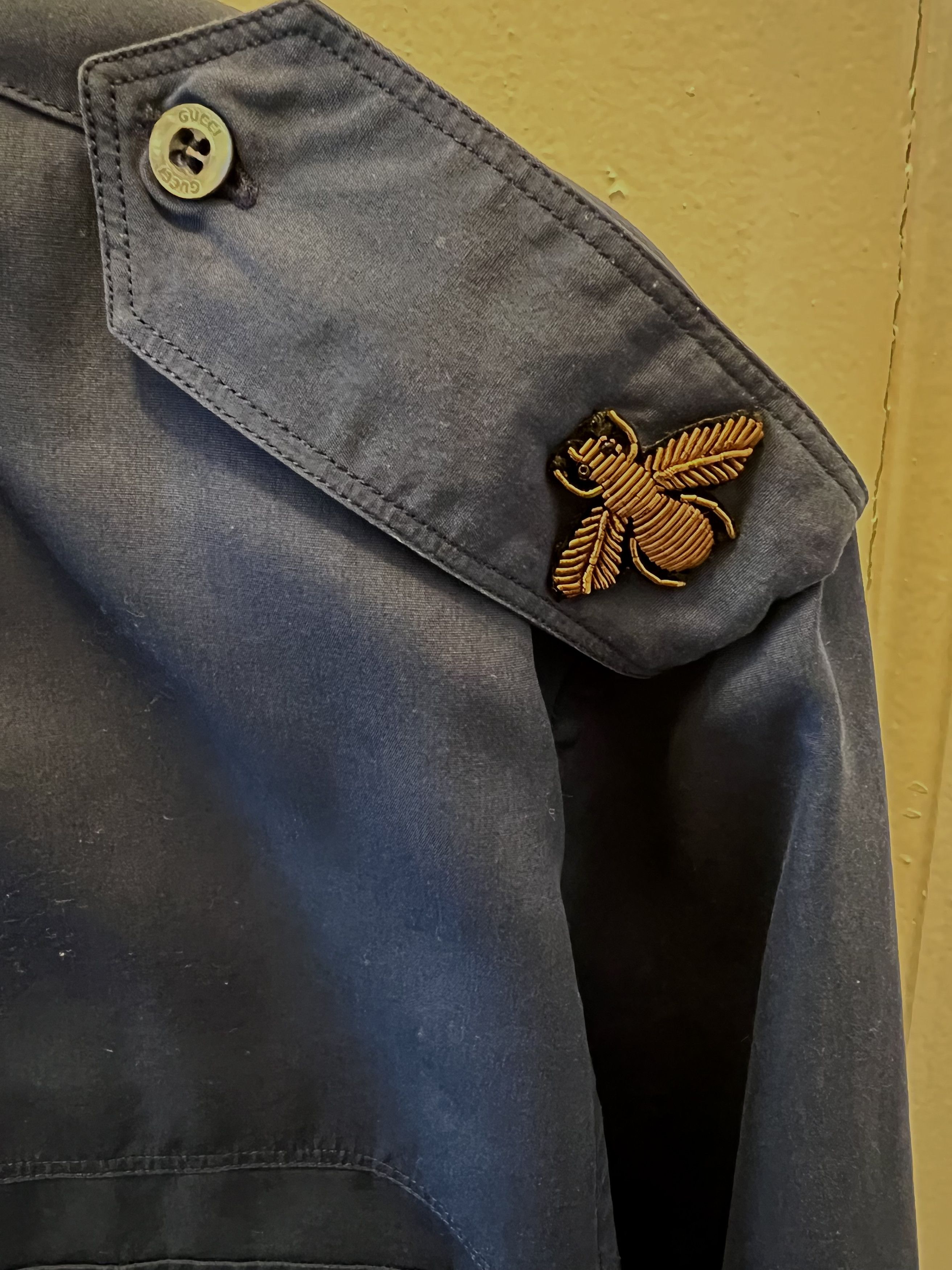 Gucci S/S17 $890 "Insect” Officers Shirt Size US L / EU 52-54 / 3 - 2 Thumbnail