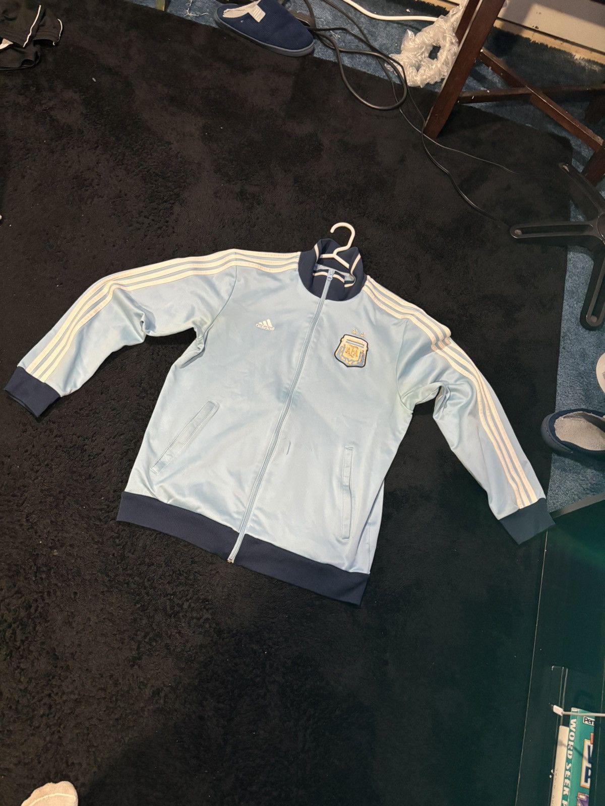 Adidas Adidas Argentina National Team Soccer Track Jacket Size US L / EU 52-54 / 3 - 1 Thumbnail