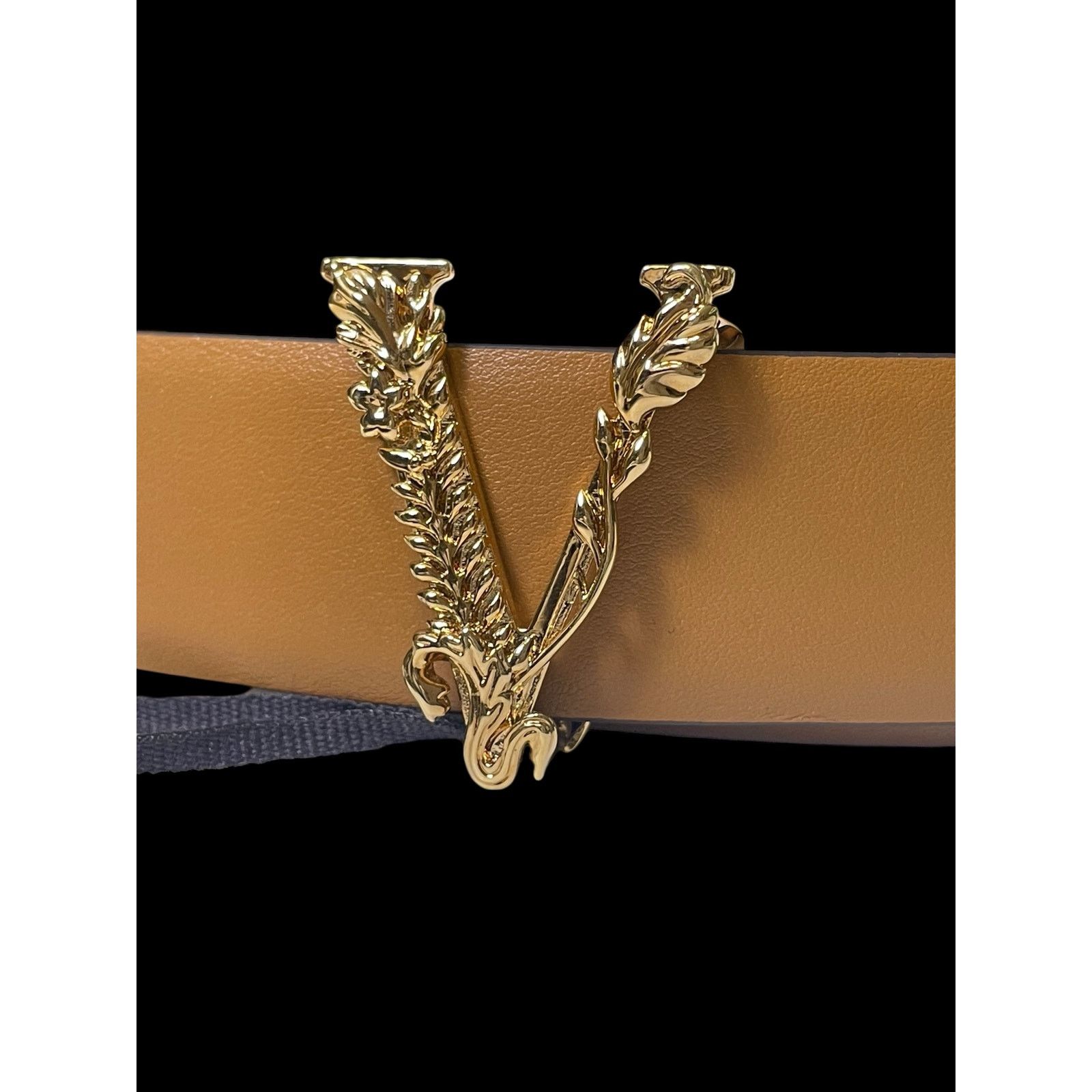 Versace Authentic Versace Virtus Brown Women Belt Size 0 (18''-22'') Size ONE SIZE - 2 Thumbnail
