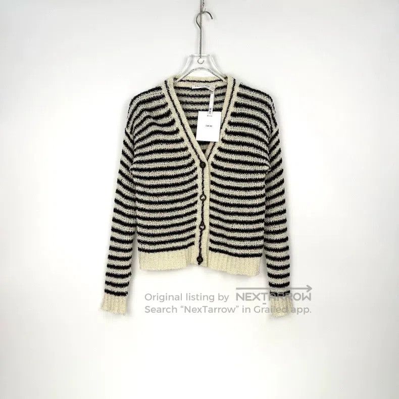 Dior Dior Blue and white striped anchor button pattern knitted Size XS / US 0-2 / IT 36-38 - 3 Thumbnail