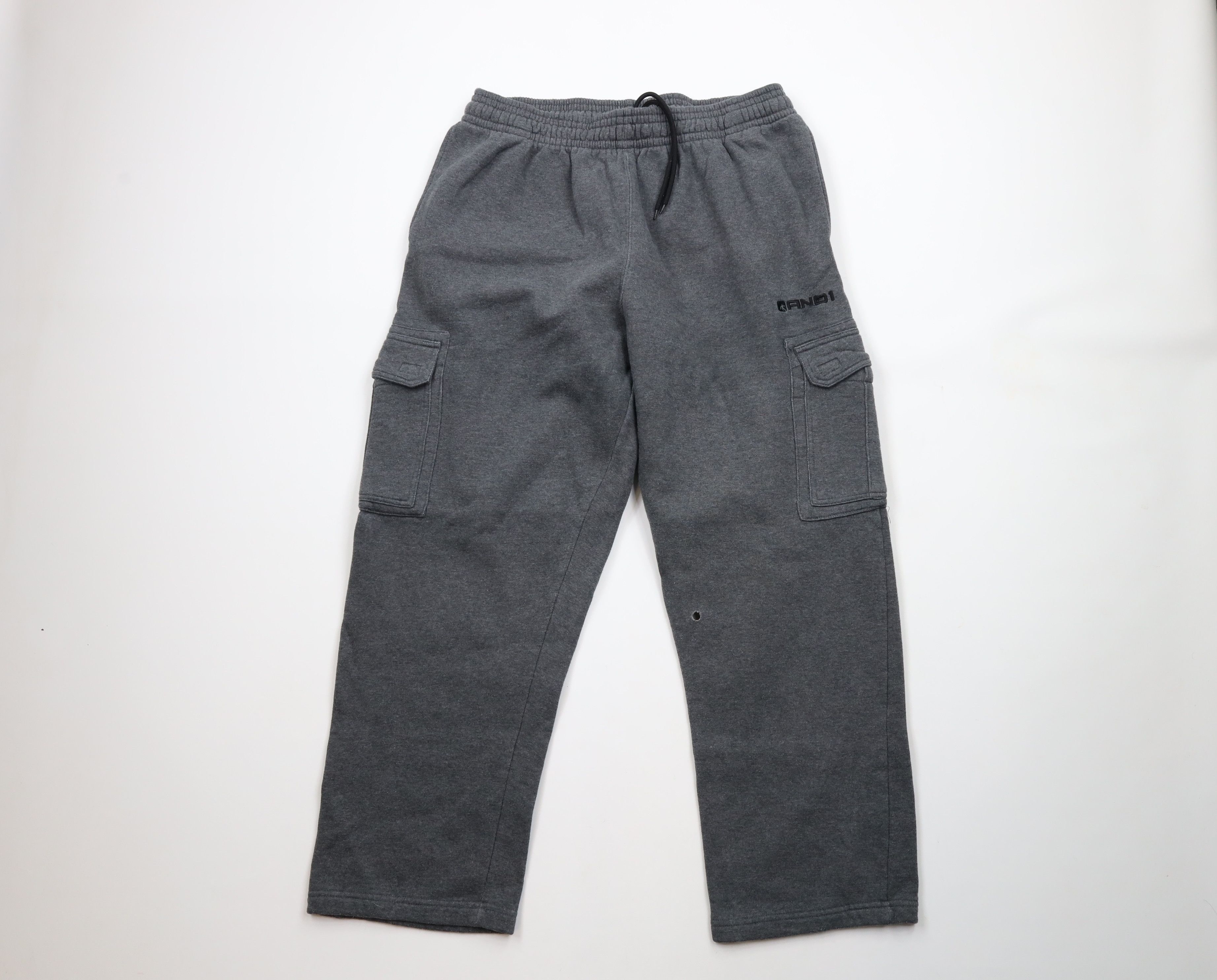 Vintage Vintage AND1 And One Basketball Wide Leg Cargo Sweatpants Size US 36 / EU 52 - 1 Thumbnail