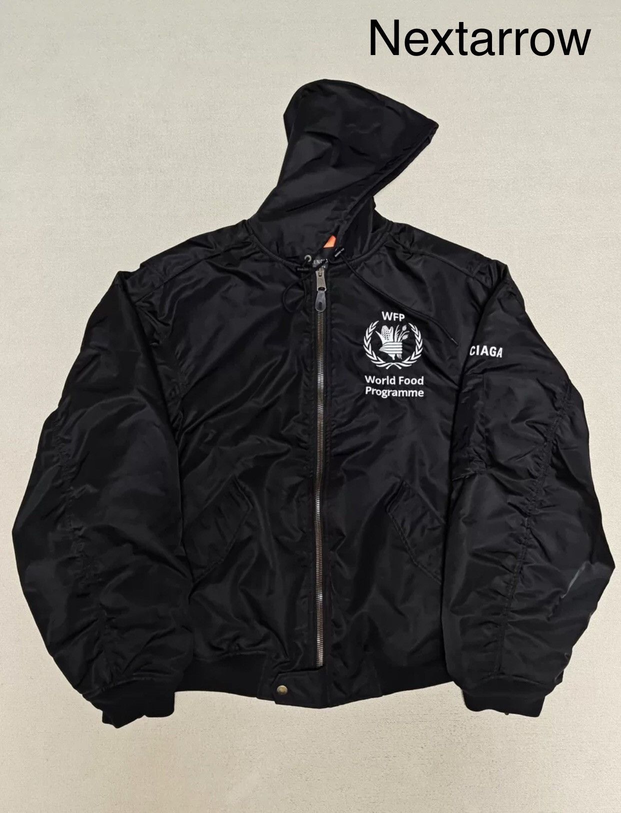 Balenciaga Balenciaga 23fw silhouette WFP co Bomber cotton