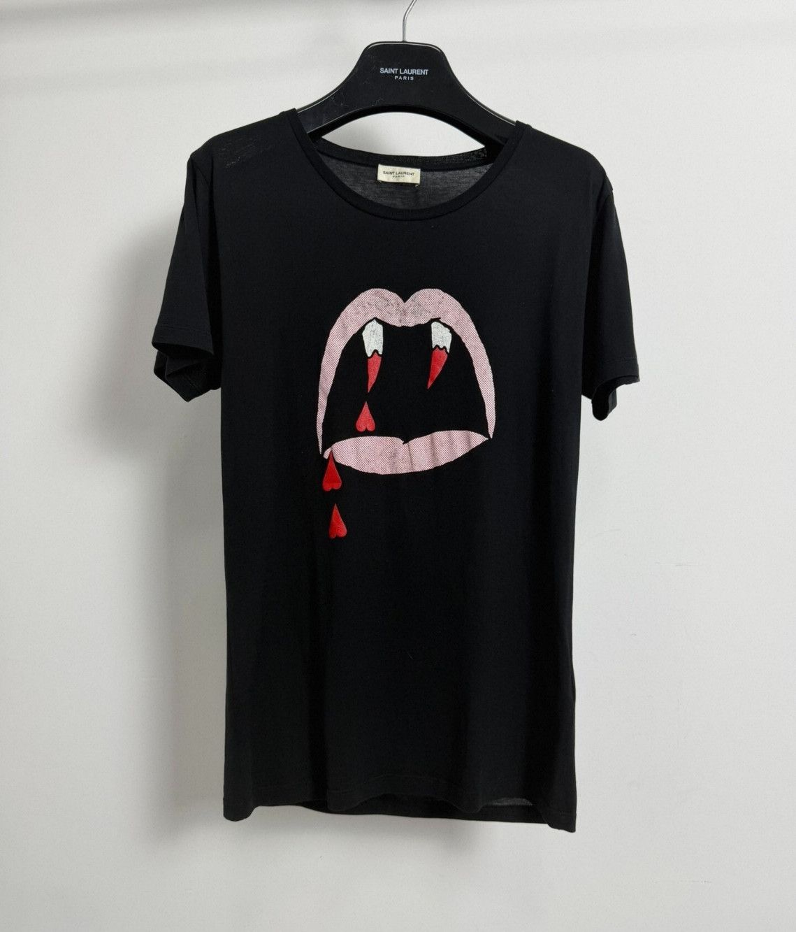 Saint Laurent Paris YSL SLP Men's Classic Blood Tooth Print T. Size US S / EU 44-46 / 1 - 1 Thumbnail