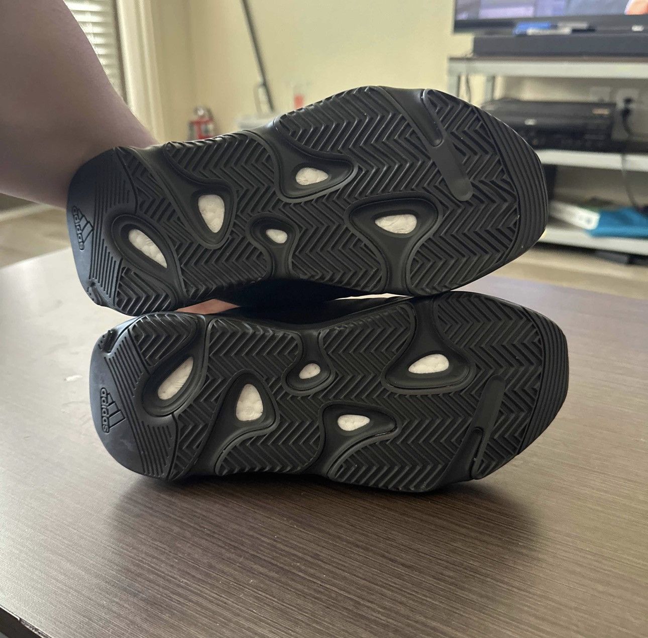 Yeezy Adidas Yeezy Boost 700 MNVN “Triple Black” Size US 7.5 / EU 40-41 - 5 Thumbnail