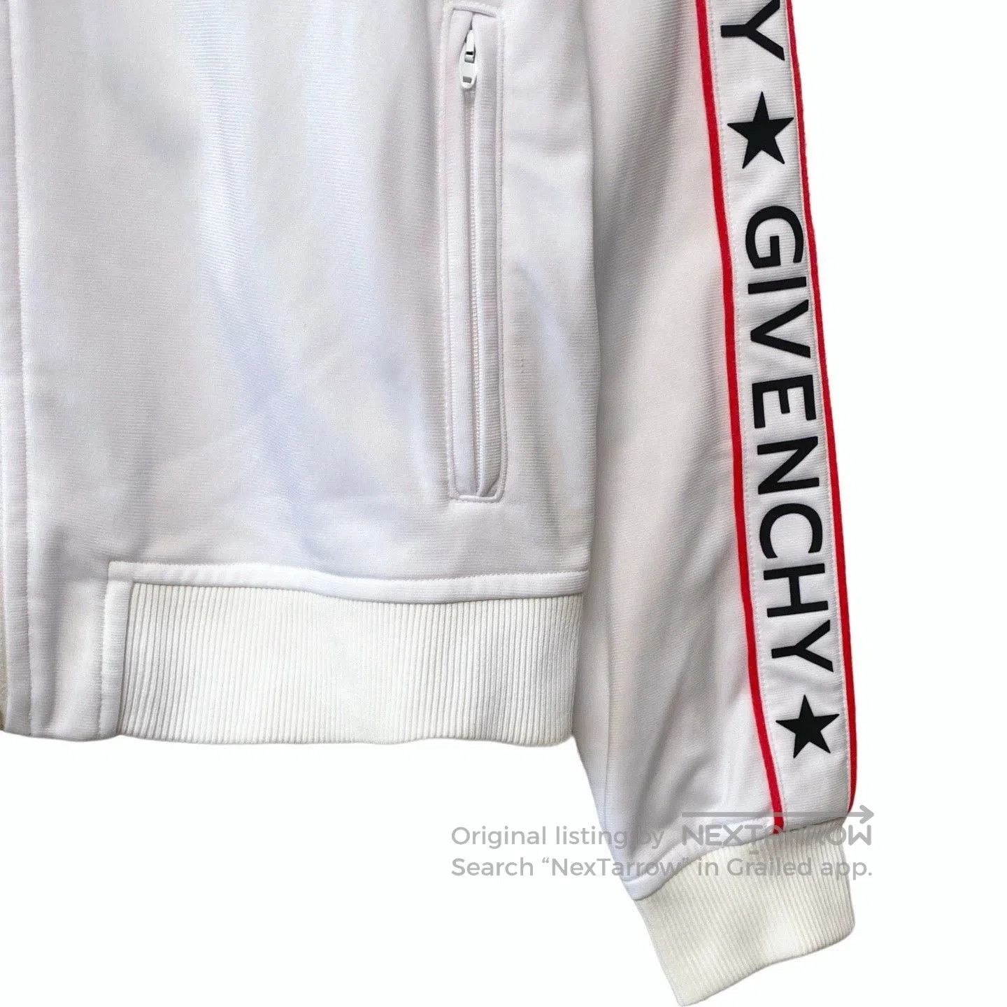 Givenchy Givenchy White Cotton Logo Baseball Jacket. Size US S / EU 44-46 / 1 - 5 Thumbnail