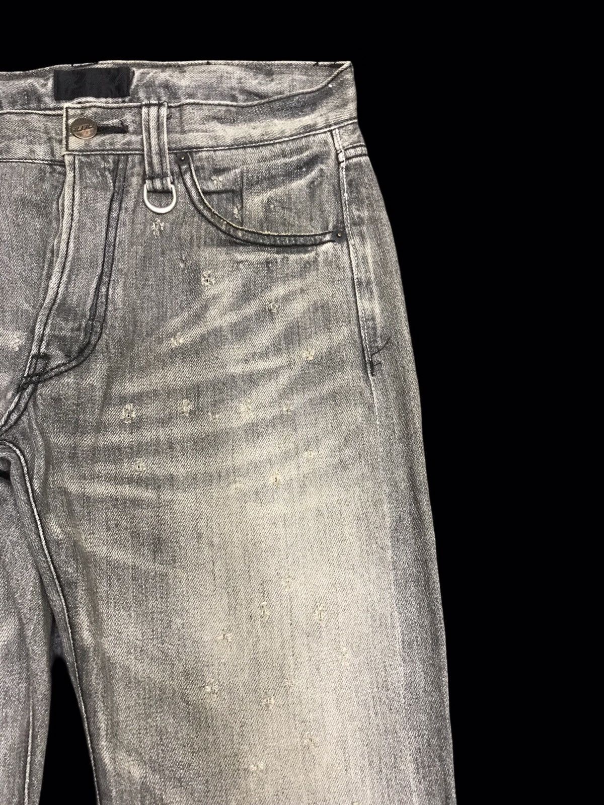 Japanese Brand 💥FLARE💥COALBLACK Japan Selvedge Archival Denim F74 Size US 31 - 4 Thumbnail